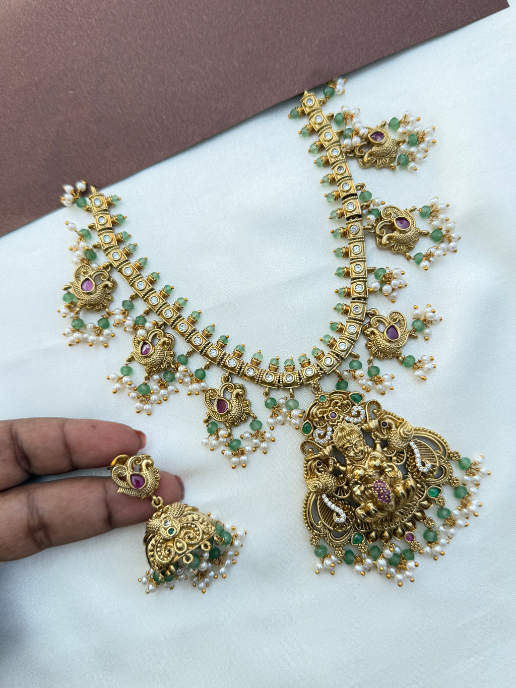 Ns594 Lakshmi devi guttapusalu neckset