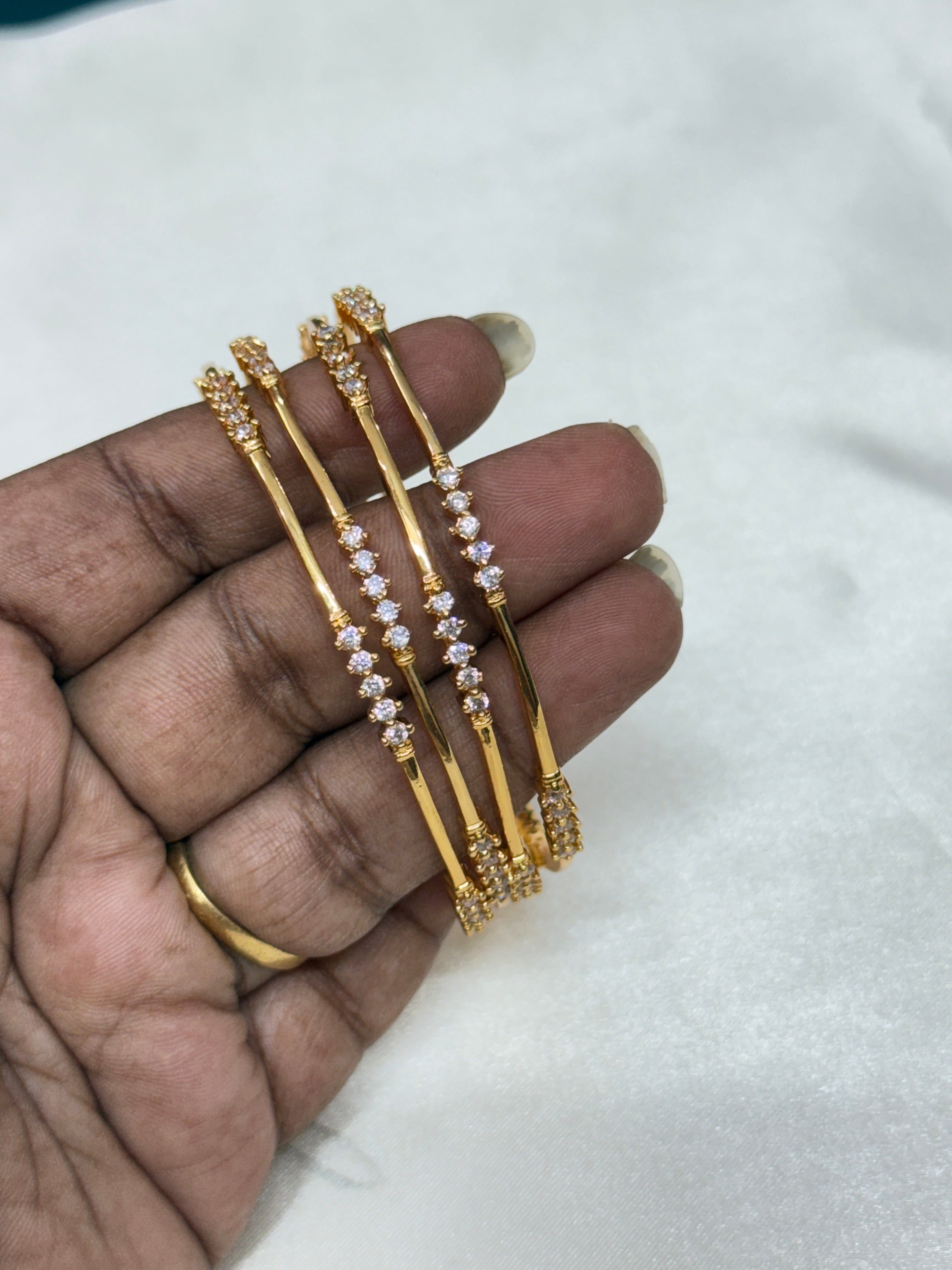 Sb115 slim diamond replica bangles
