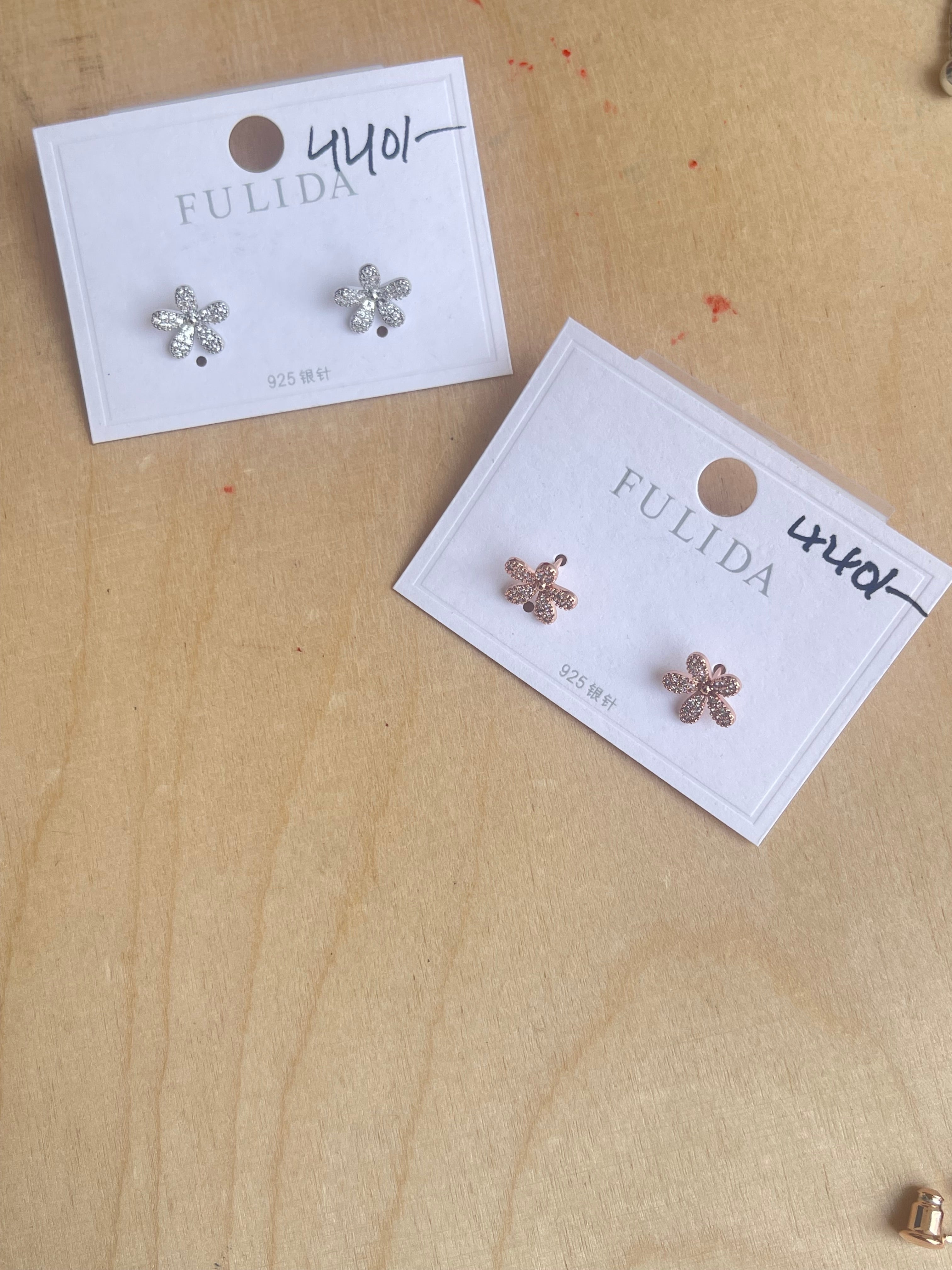 Flower tassels can be used in 2 ways 1 is studs and the other as tassels