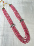 Ns1513 5 lines pastel color beads with 2 side Victorian locket