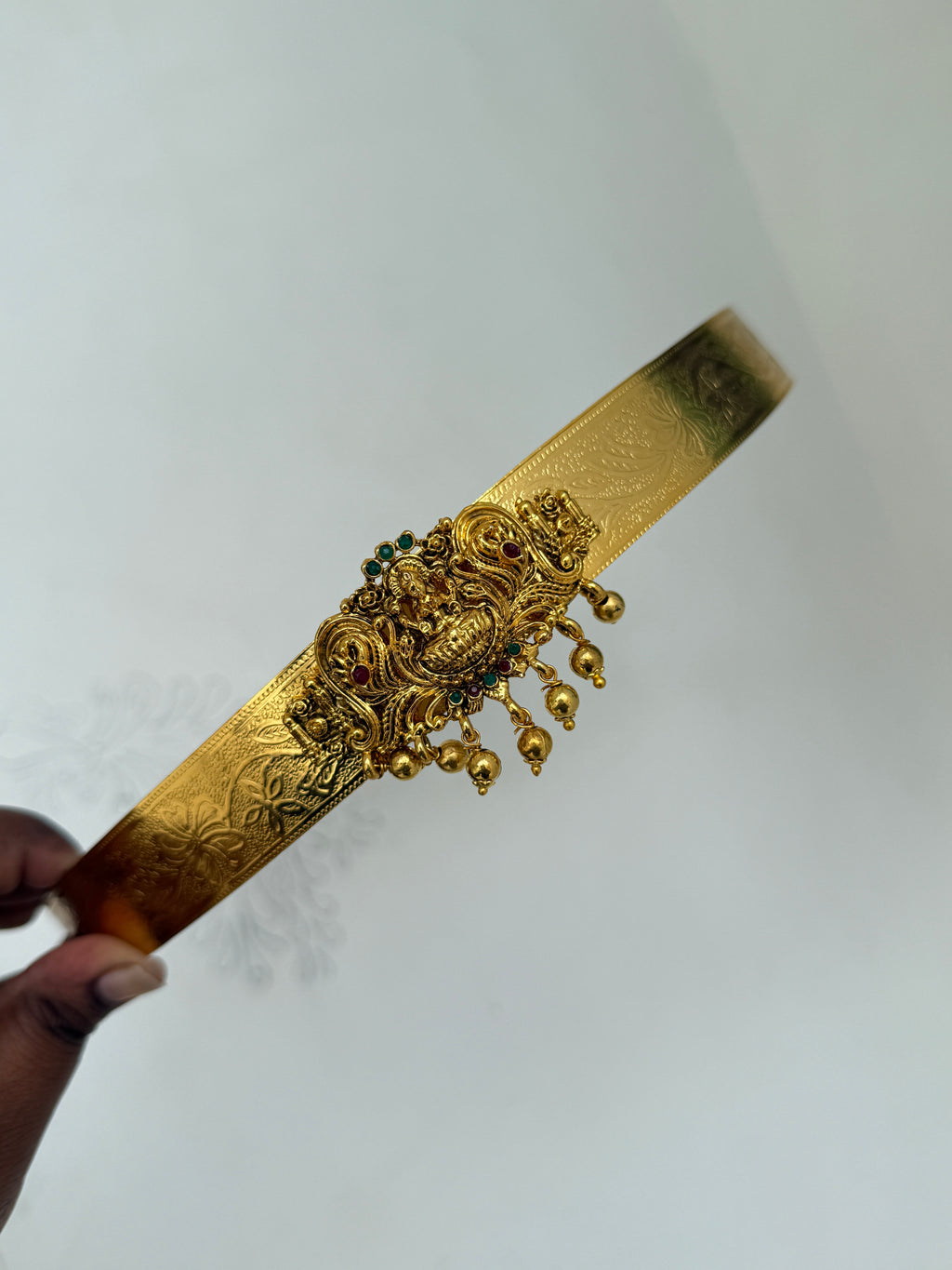 Hb514 Lakshmi Devi adults gold ball textured hipbelt