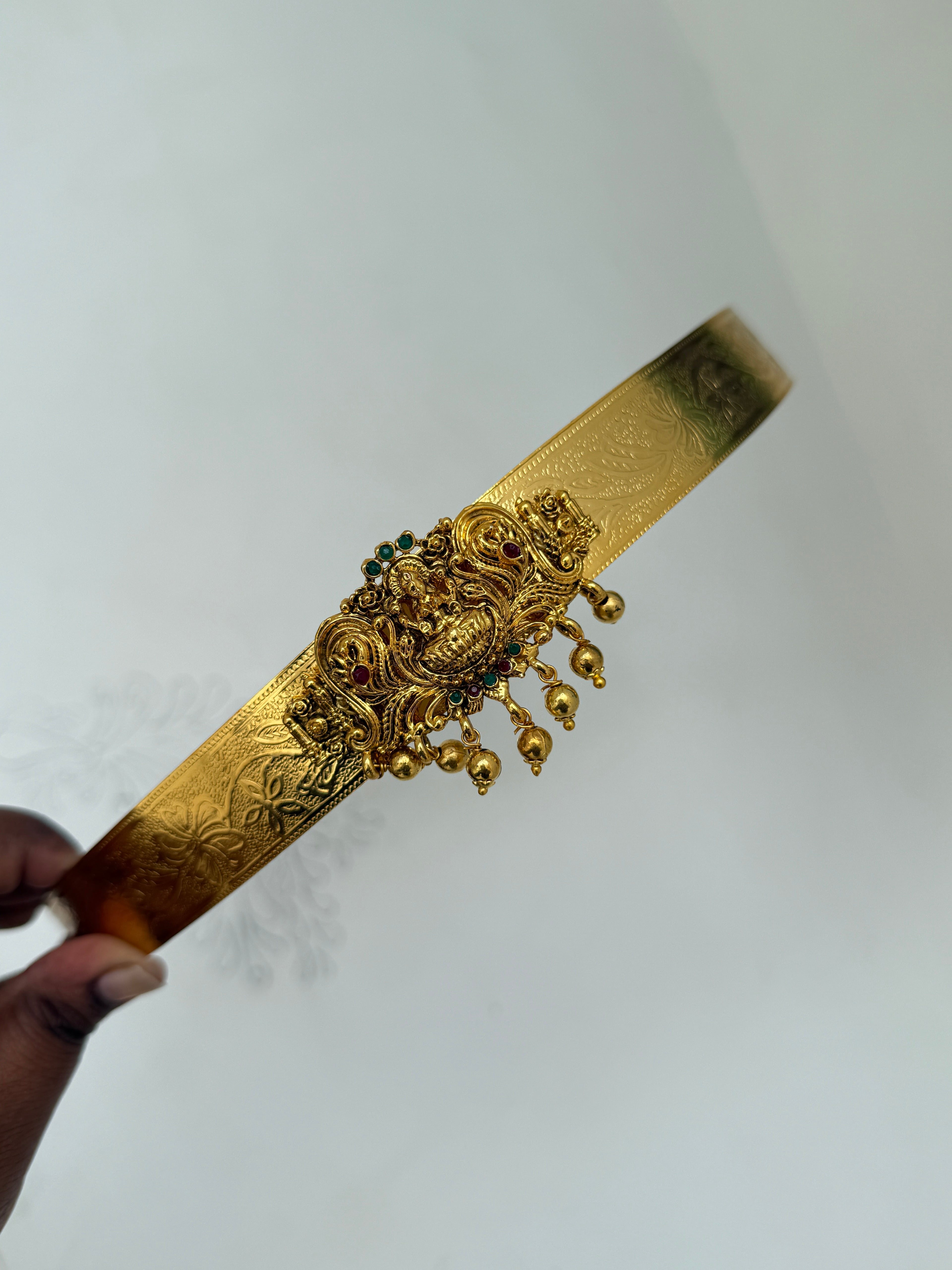 Hb514 Lakshmi Devi adults gold ball textured hipbelt