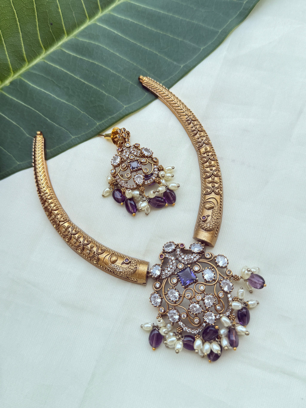 Ns266 purple beads uncuts kante