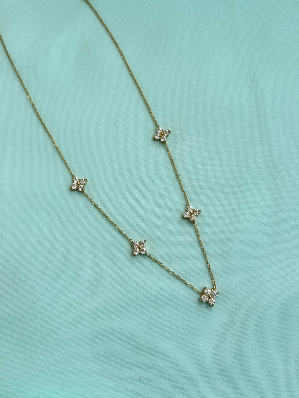 DC060 anti tarnish flowers 18inches adjustable Daily Wear chains
