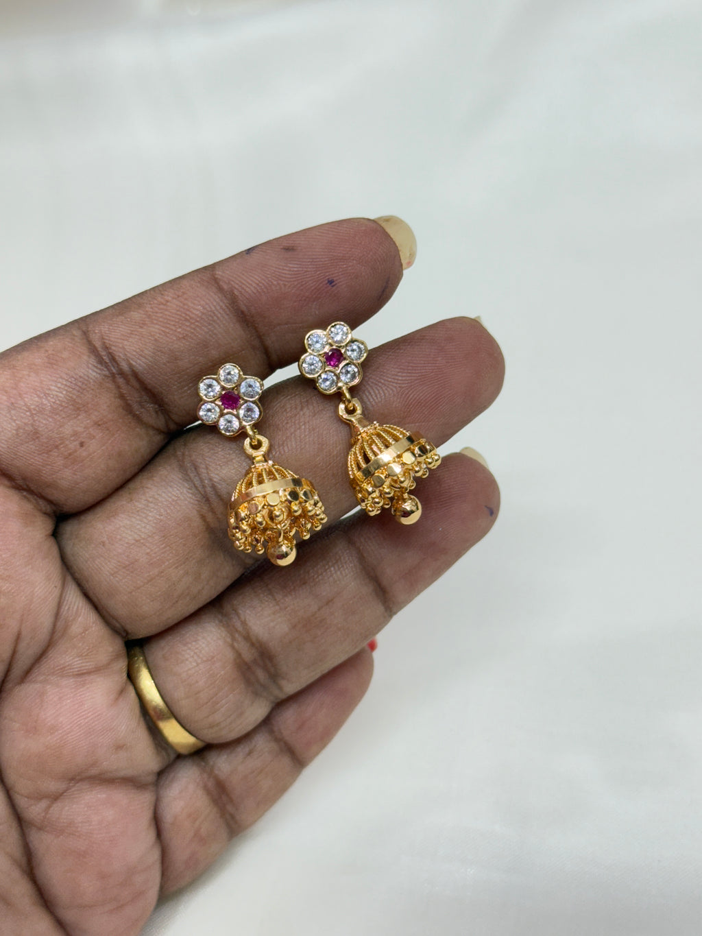 Ph001 panchaloham screw back butta Earrings suits for kids and adults