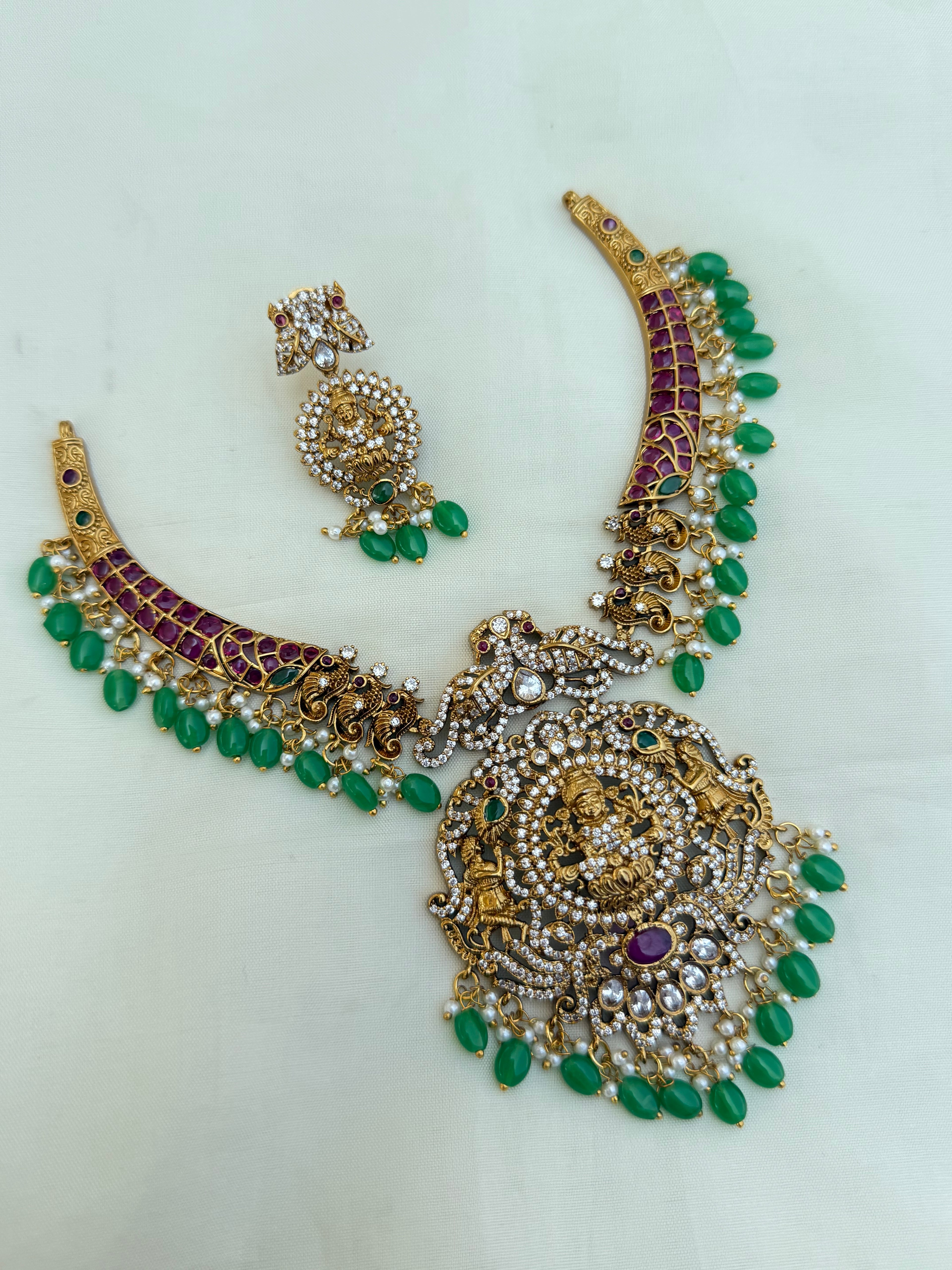 Ns30006 kemp lakshmidevi kante neckset