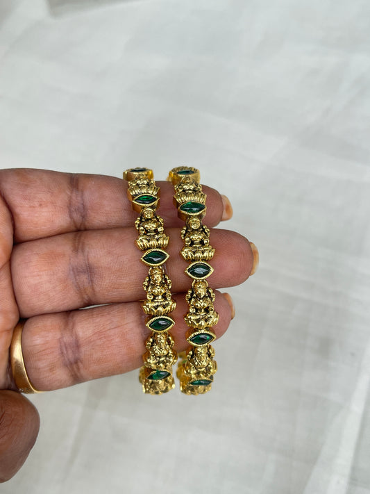 Bh 1549 Antique Lakshmi devi bangles sb513