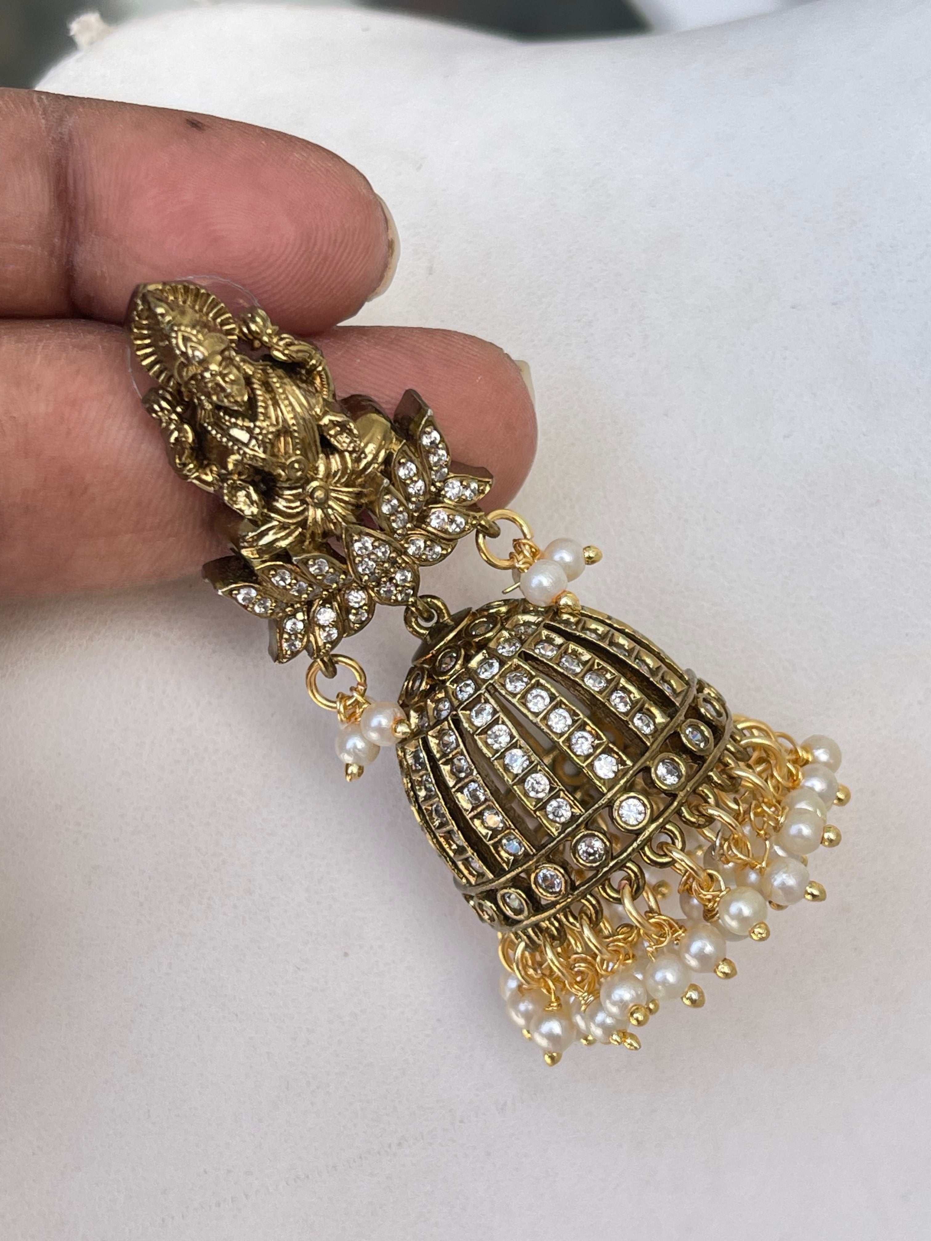 Antique Lakshmi Devi earrings