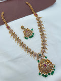 LH590 multi cz Long Haram with earrings