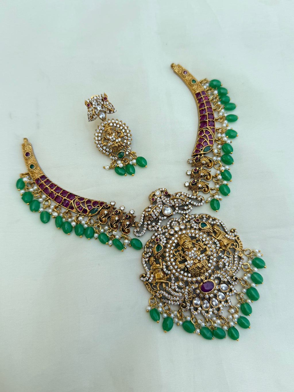 Ns30006 kemp lakshmidevi kante neckset