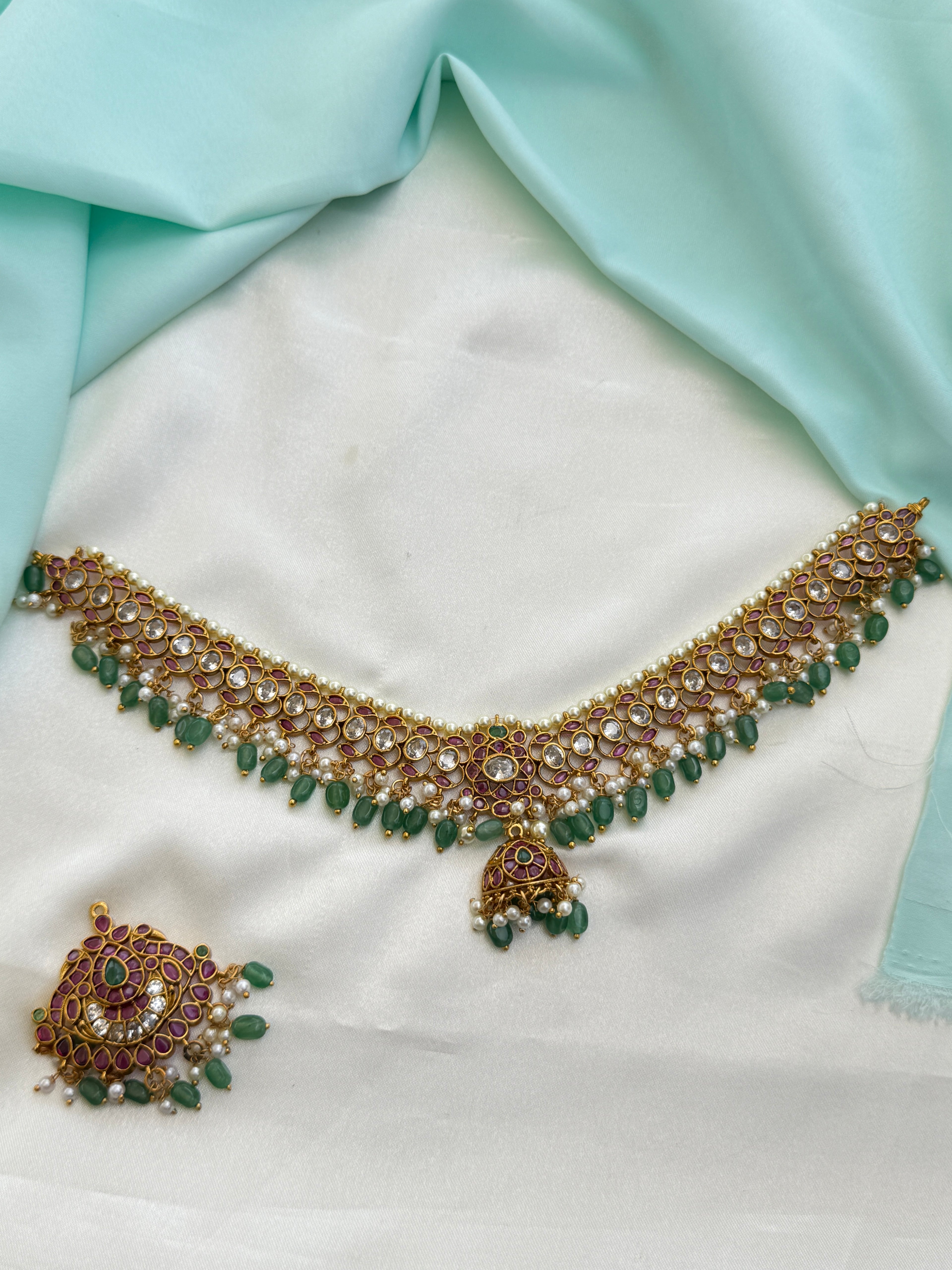 Ns814 kemp changable neckset with out earrings