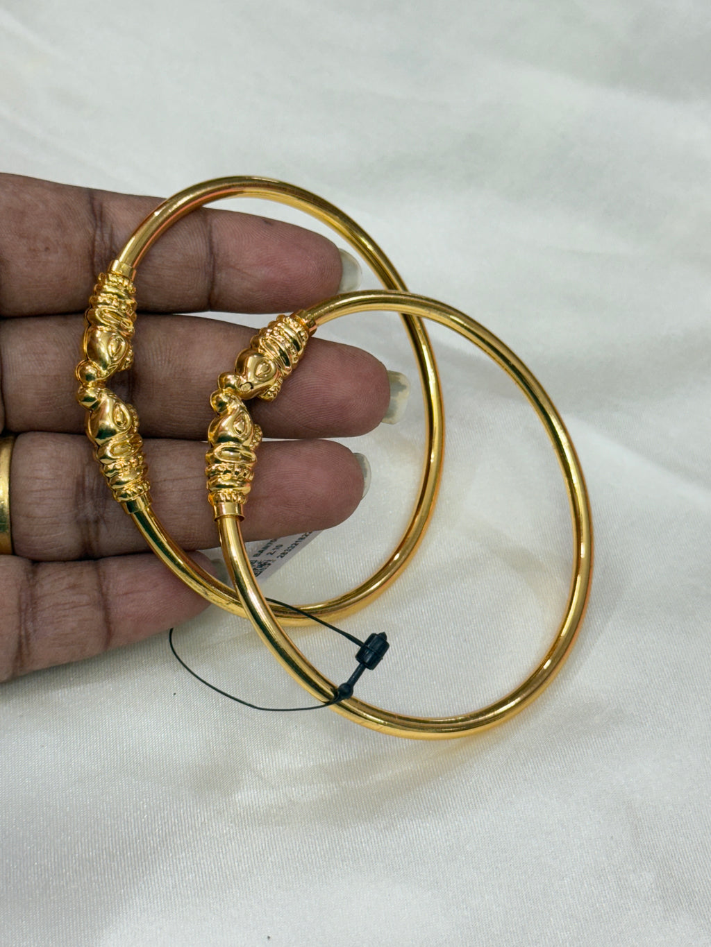 Sb138 gold elephant kada bangles