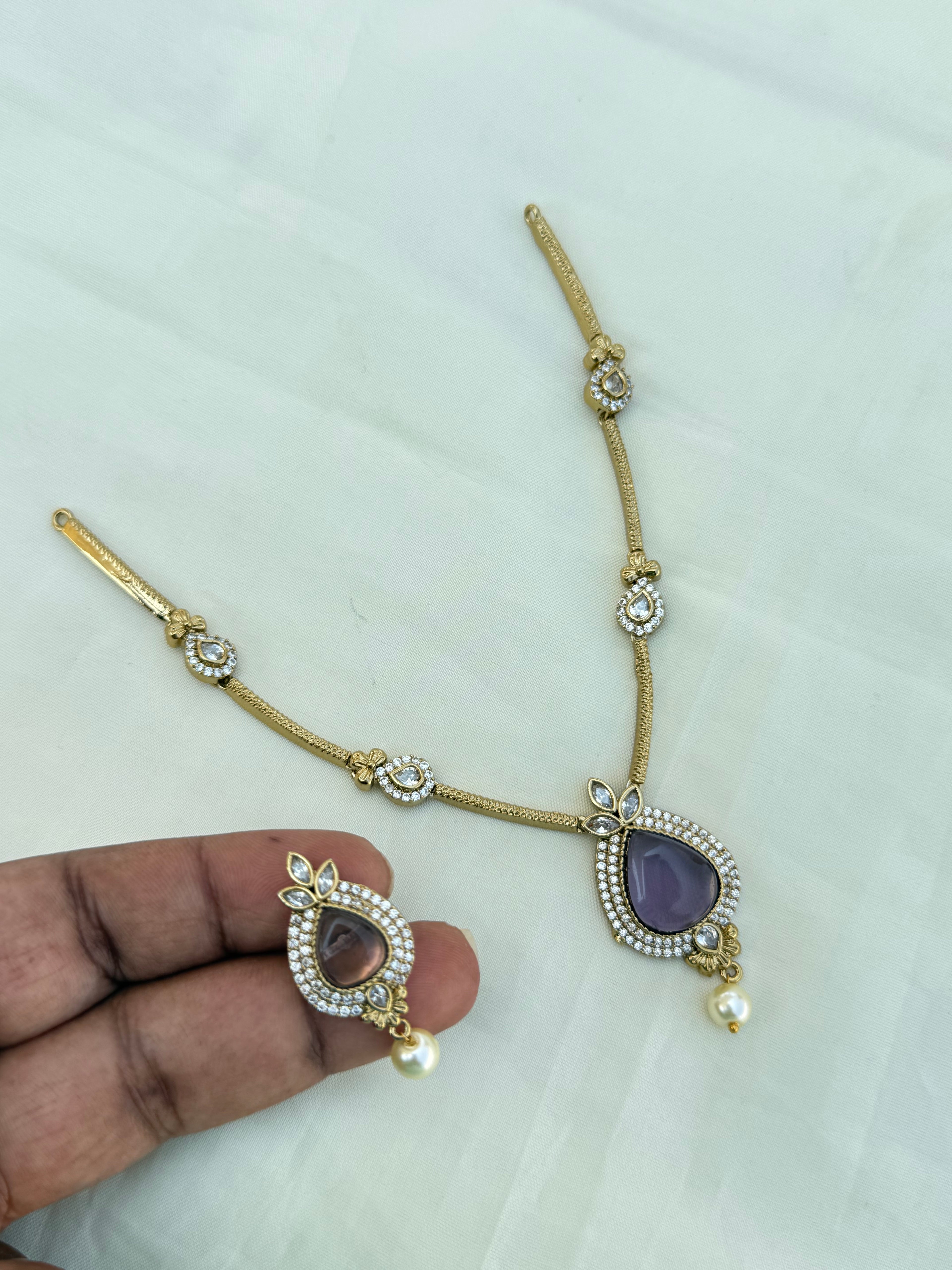 Ns0016 simple western Neckset with earrings