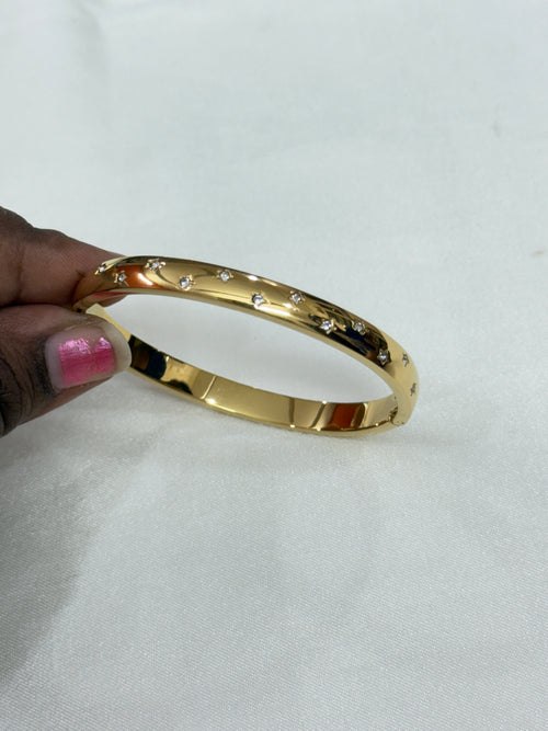 Ab051 12 stones openable anti tarnish kada bracelet suits for 2.0 and 2.2 size