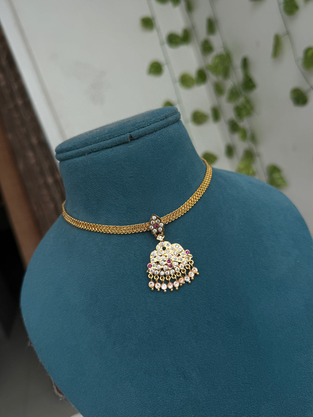 Ph401 Panchaloham polished nano thread multi neckset