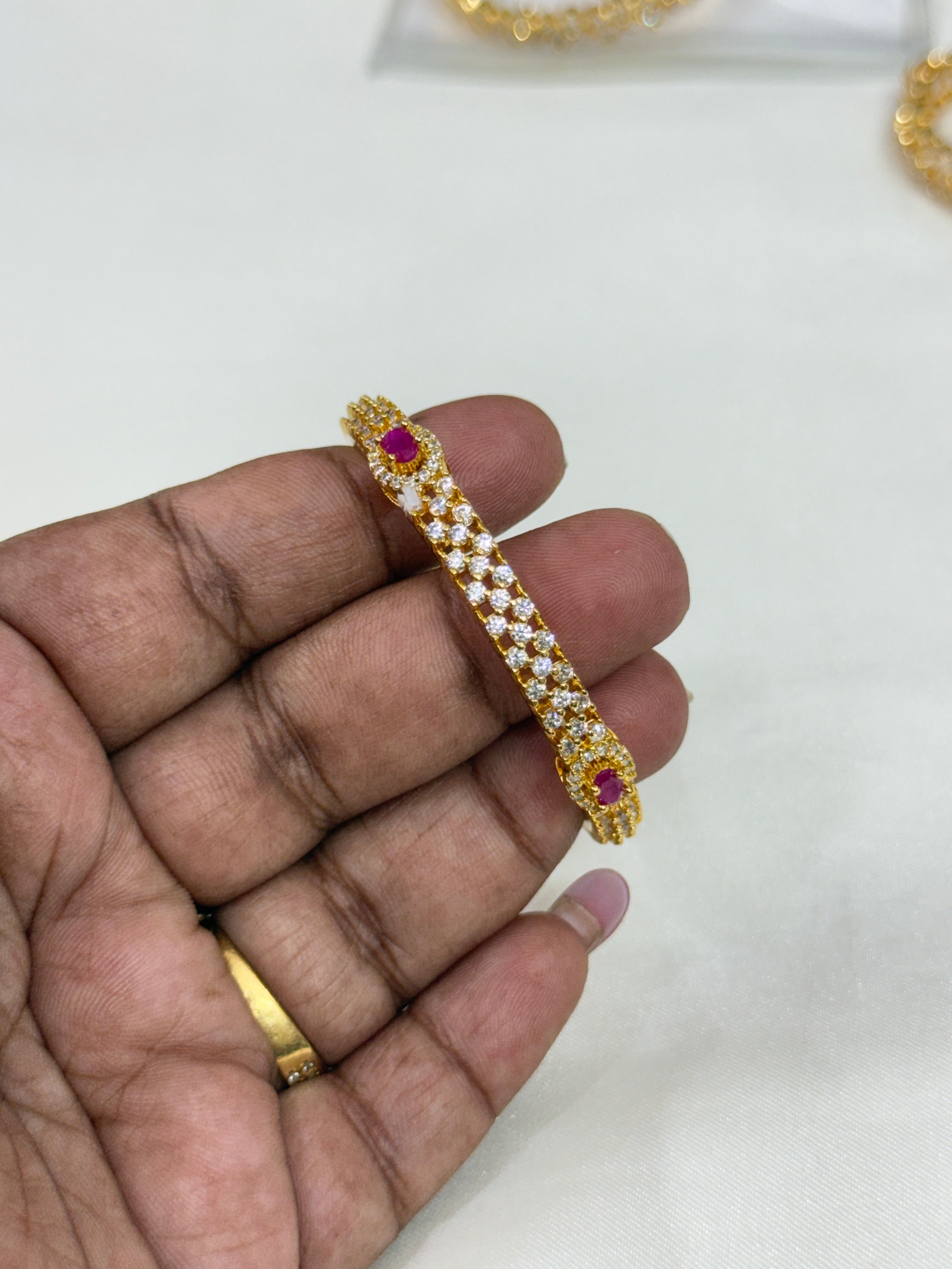 Kd048 diamond replica bangle 499/- each bangle