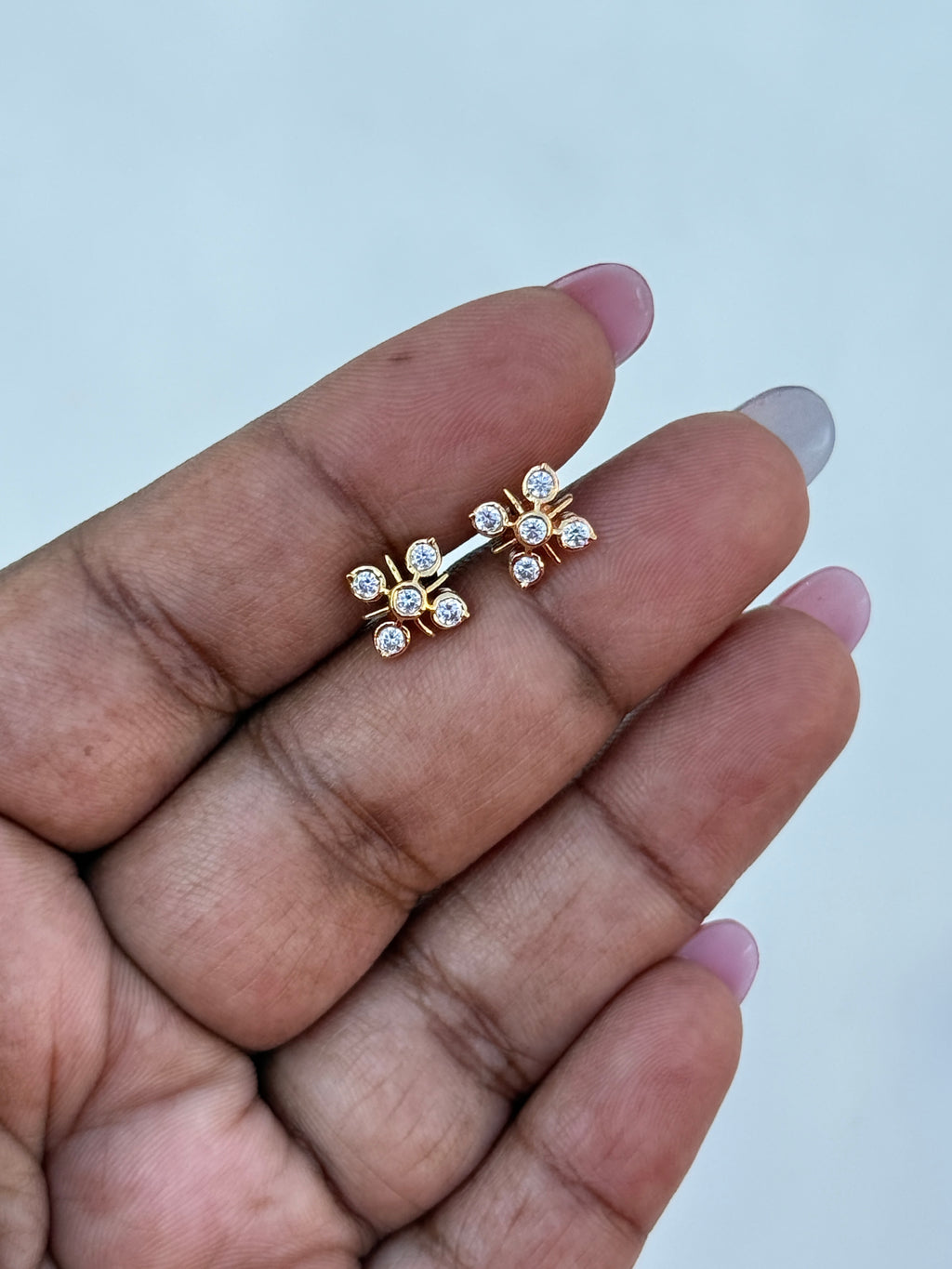 Ph178 panchaloham  5 stone studs suits for kids