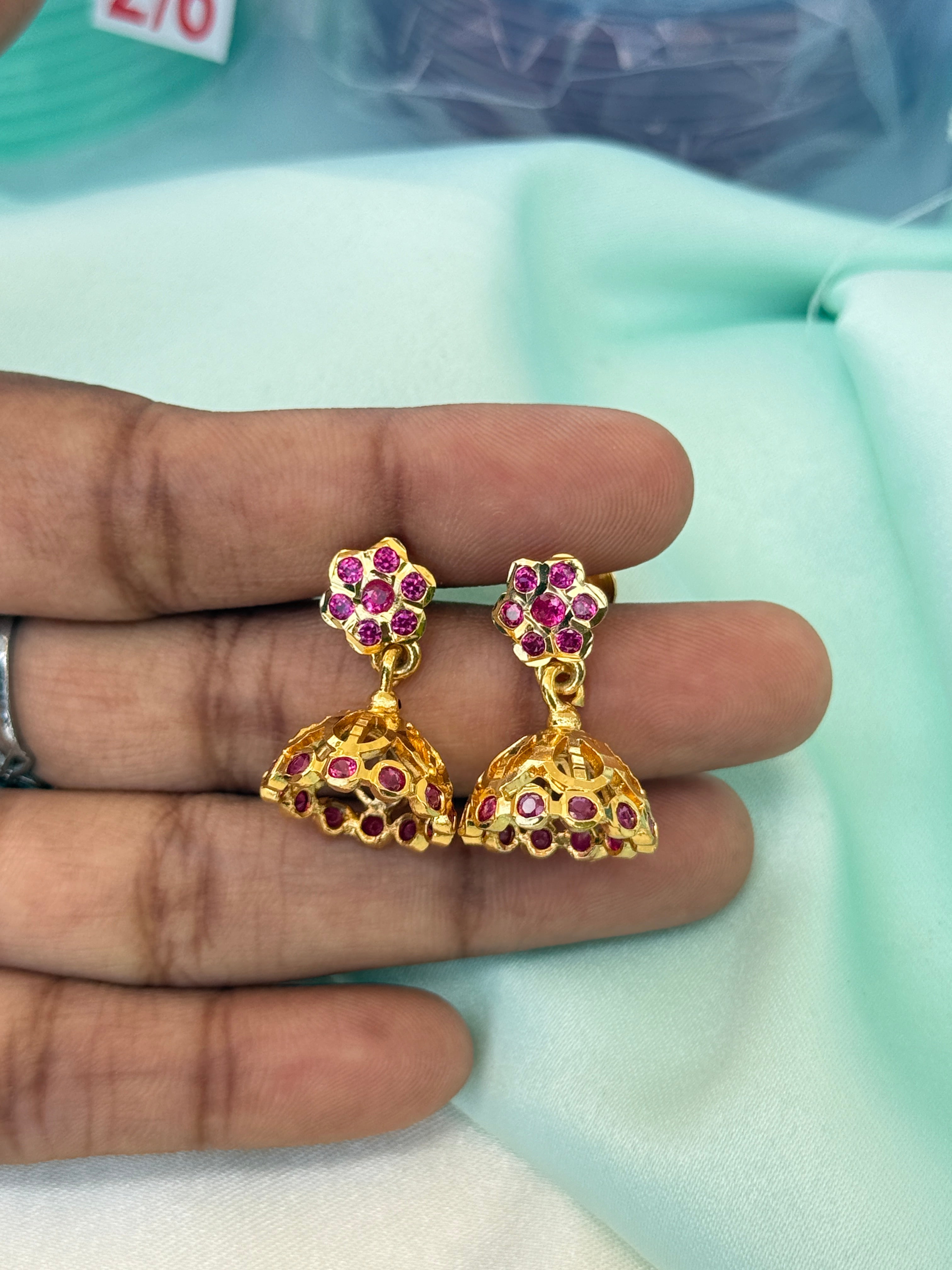 Ph630 Panchaloham butta back screw earrings