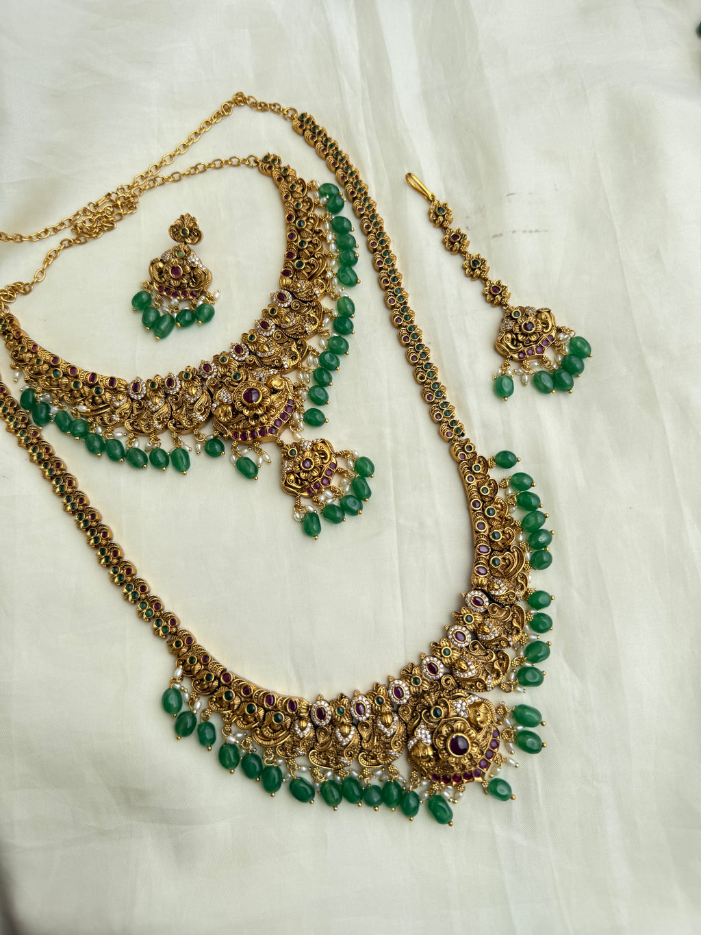 Lh2023 nakshi Bridal set neckset and haram,tikka