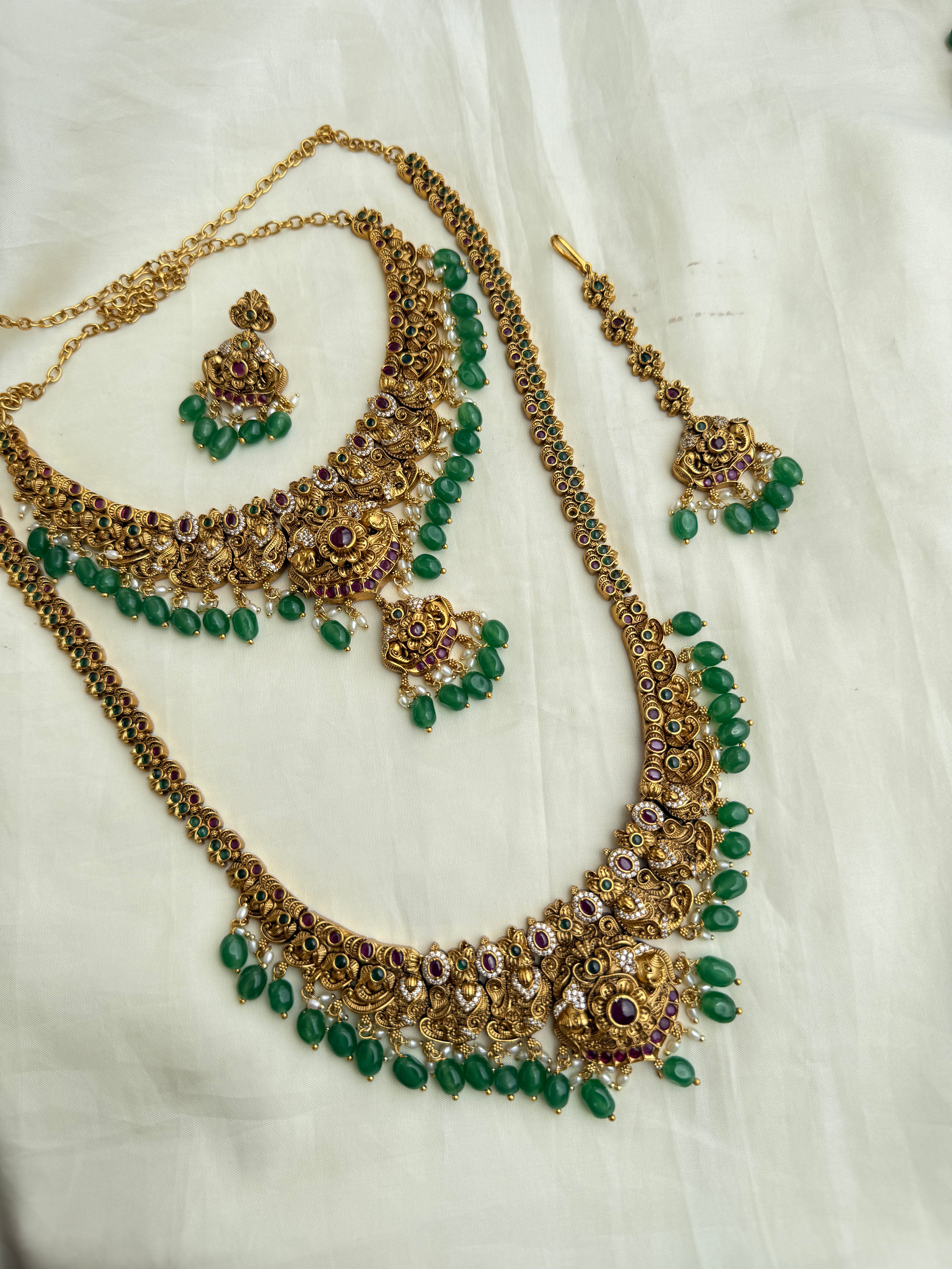 Lh2023 nakshi Bridal set neckset and haram,tikka