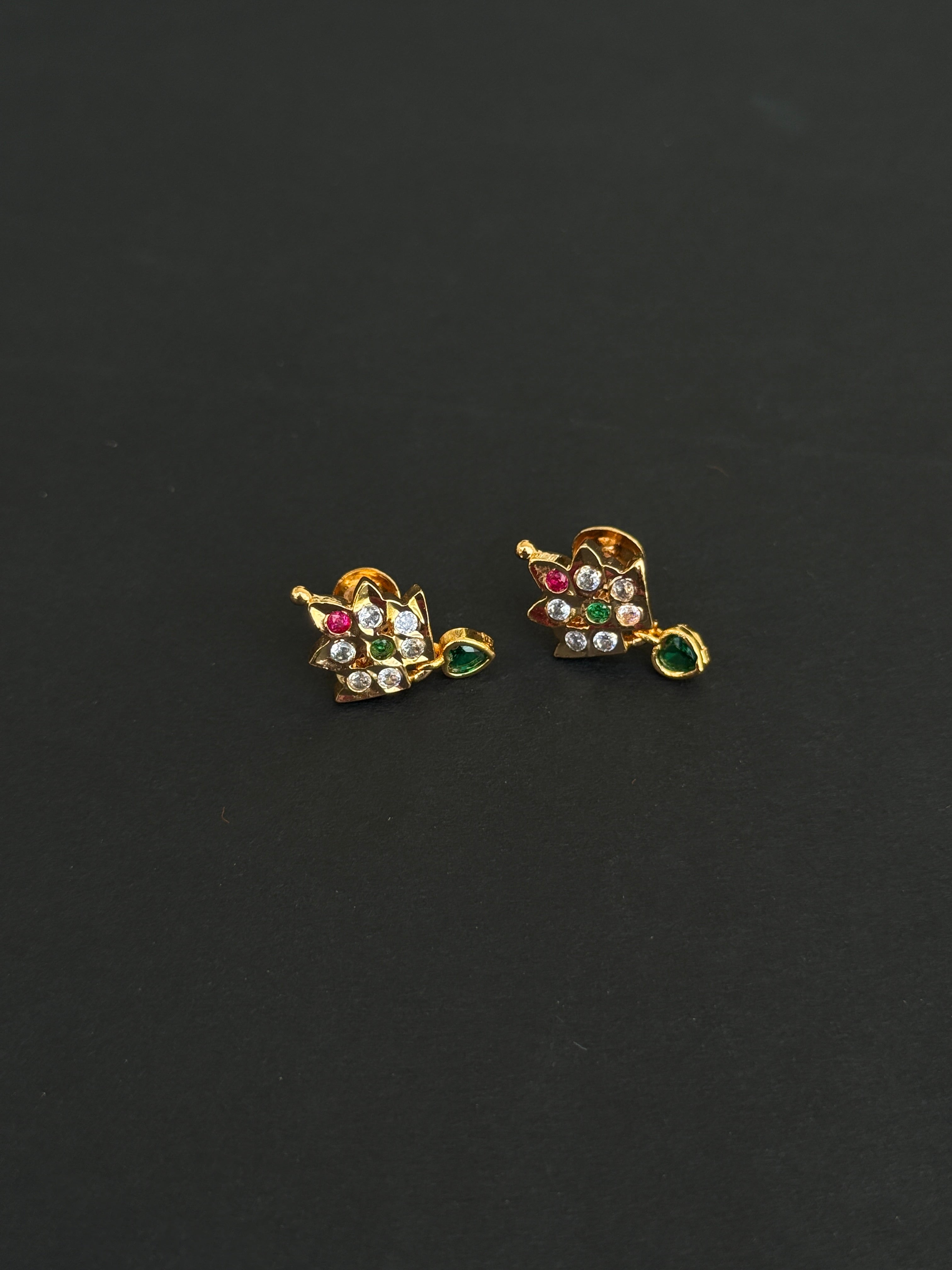 Ph019 multi panchaloham back screw earrings