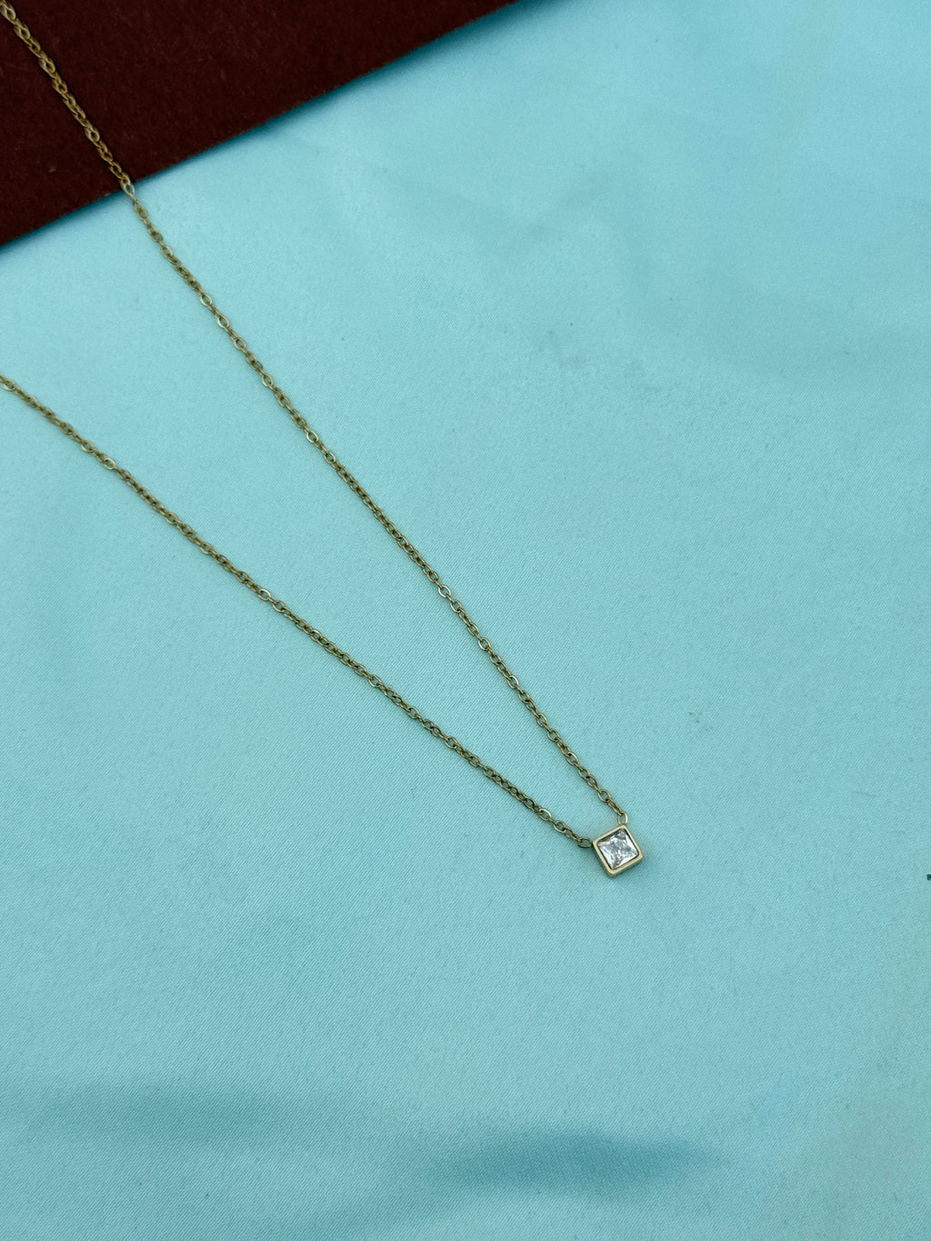Dc046 anti tarnish single stone 18inches daily wear chain
