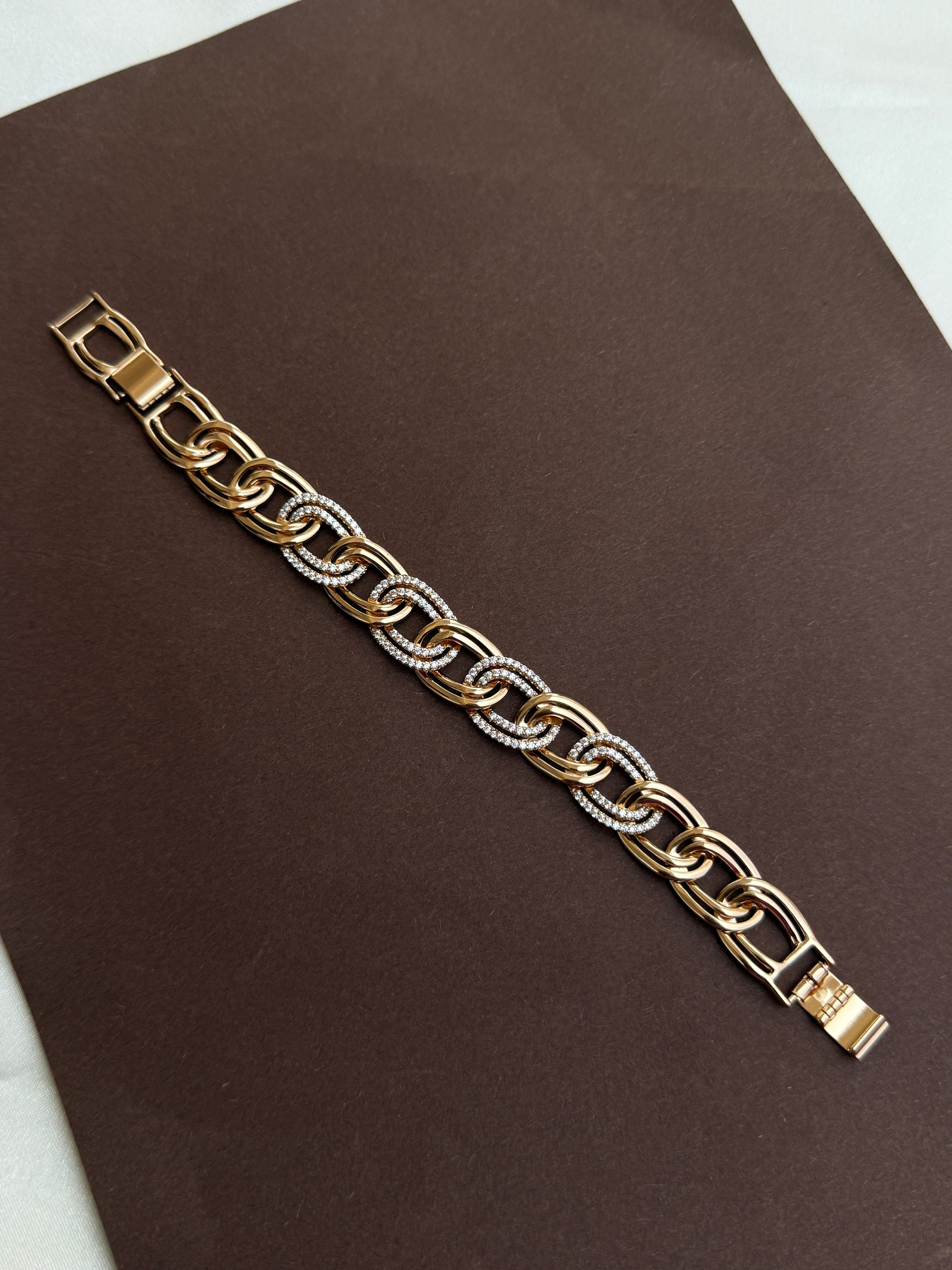Mn010 anti tarnish rose gold bracelet
