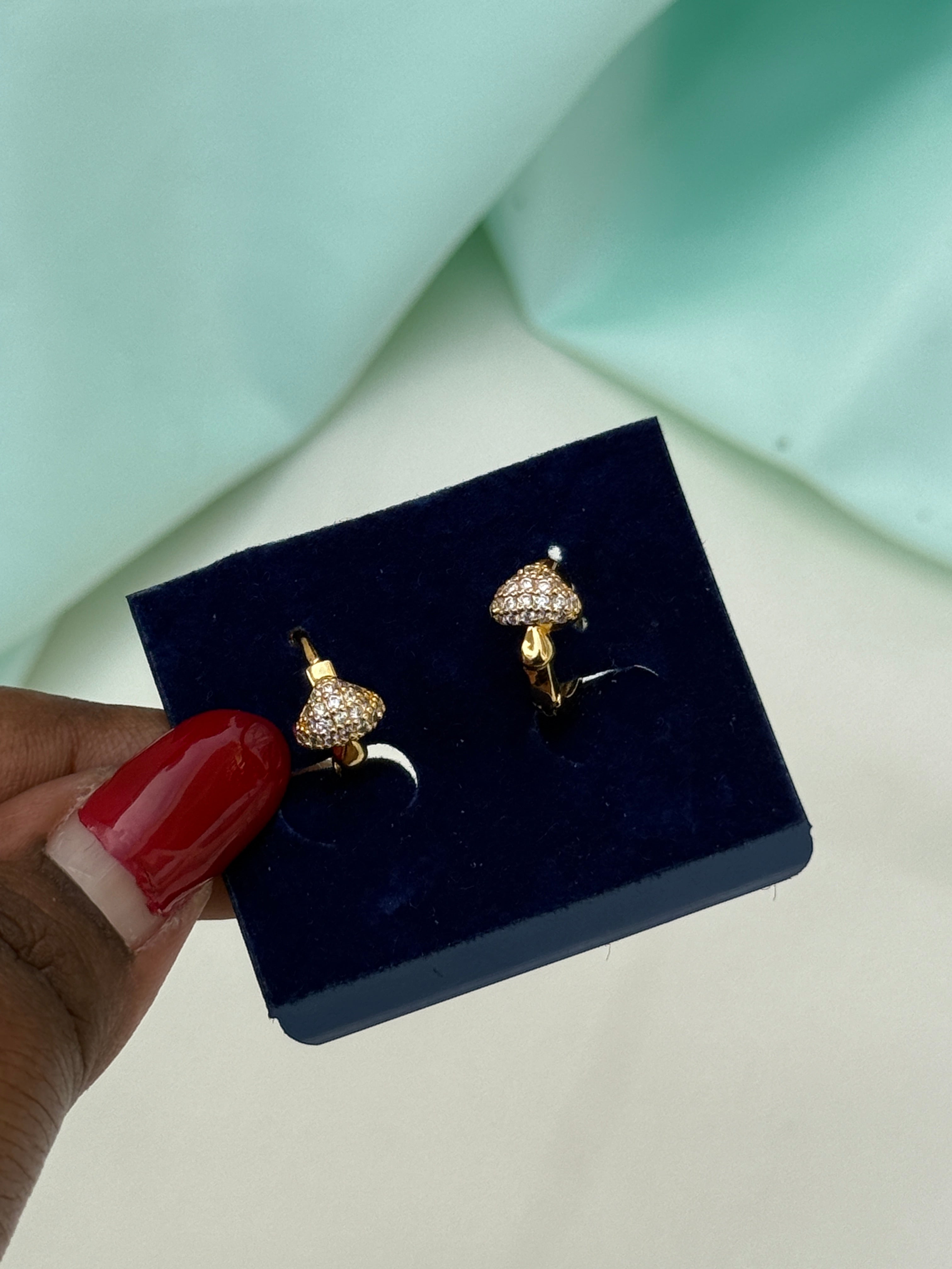 St089 anti tarnish hoops earrings