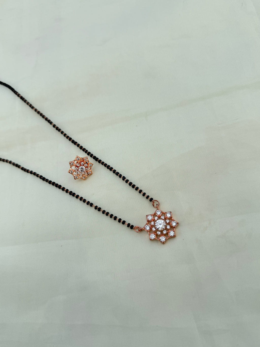 Bb604 rose-gold 18 inches Blackbeads with studs