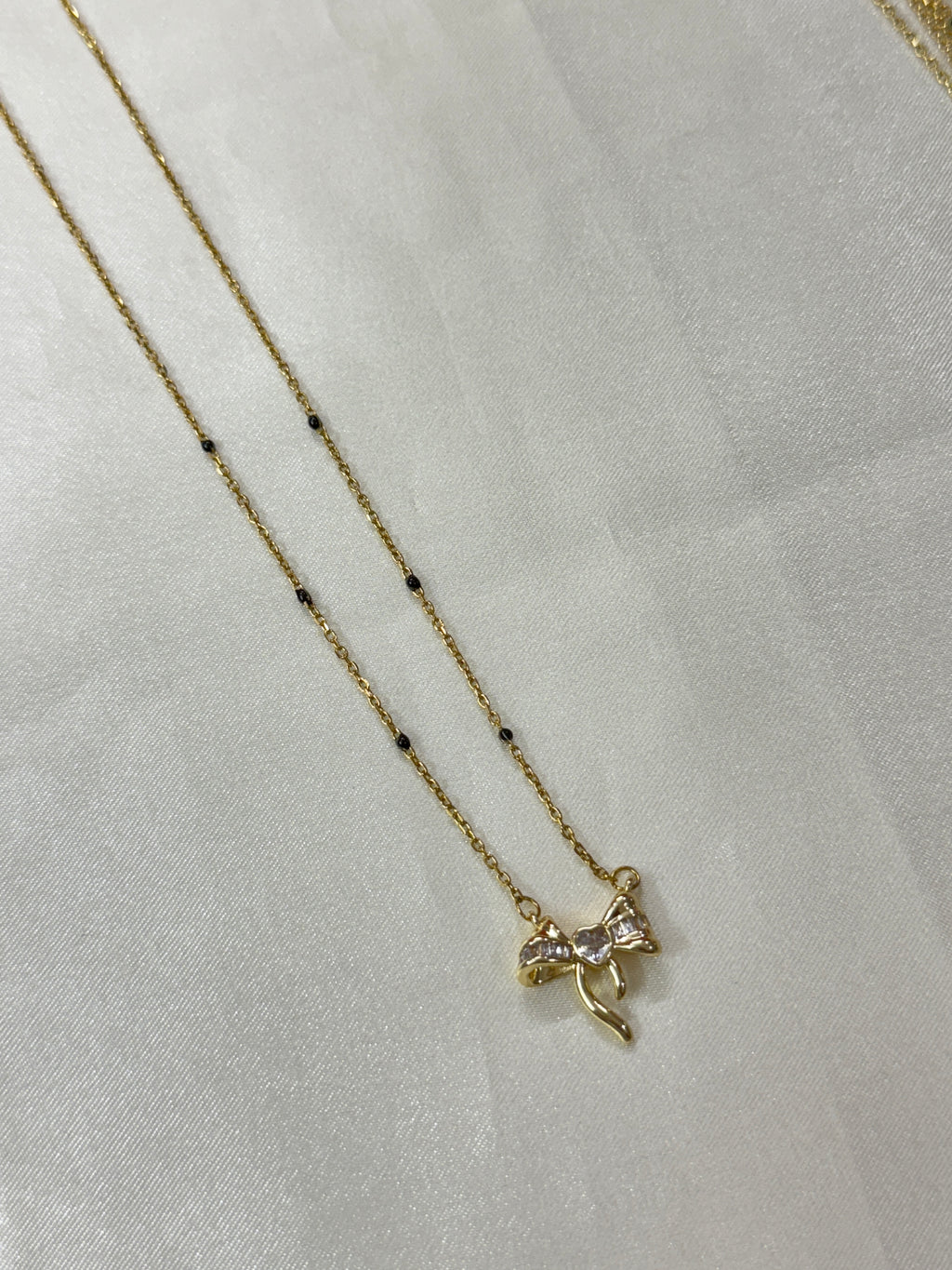 Bb039 Anti tarnish bow blackbeads