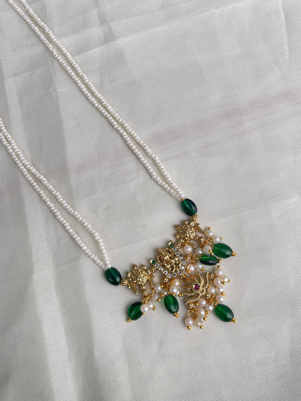 2 lines sugar pearl lord venkateswara chain pc003