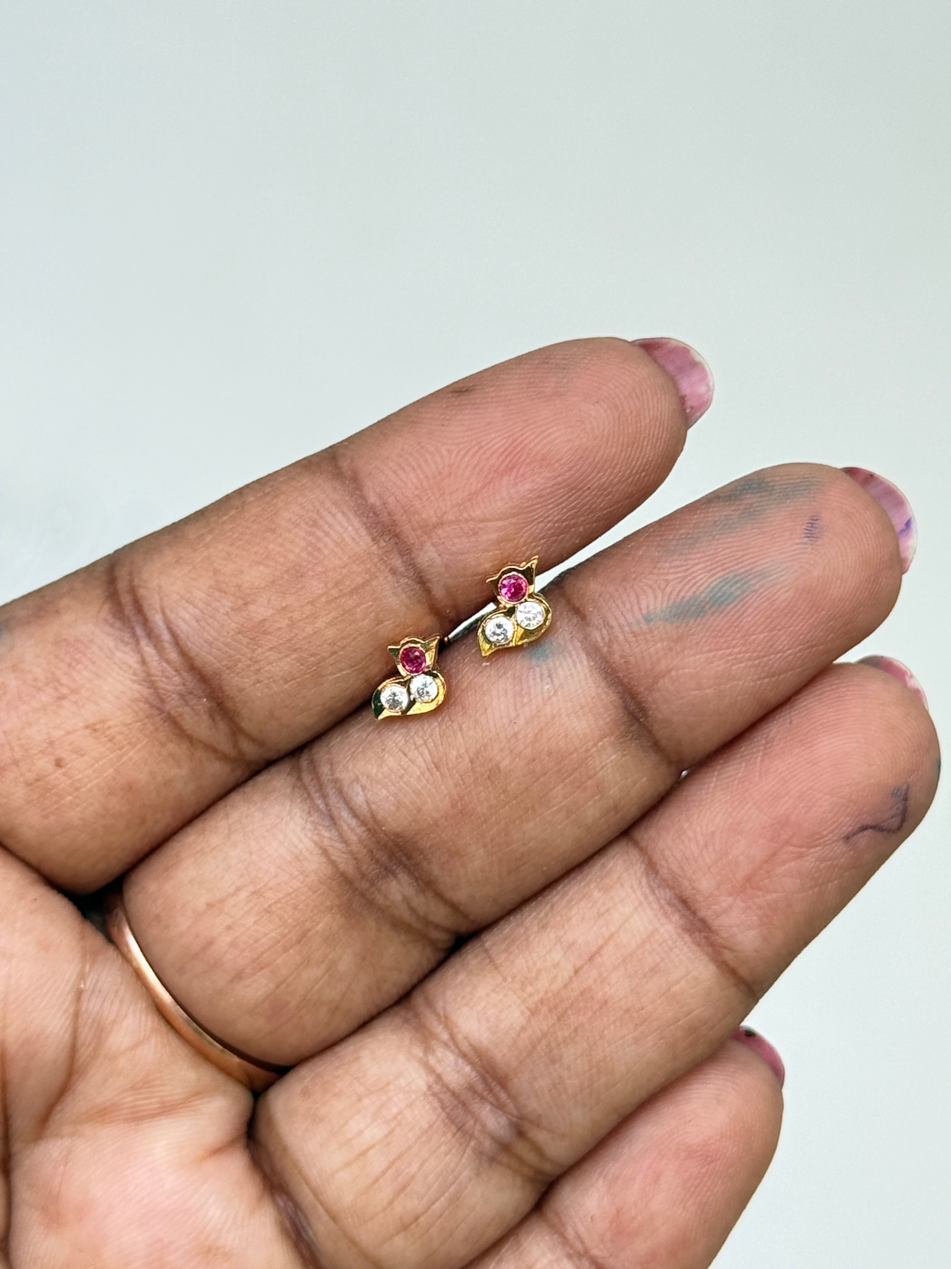 Ph036 Panchaloham small studs with back screw