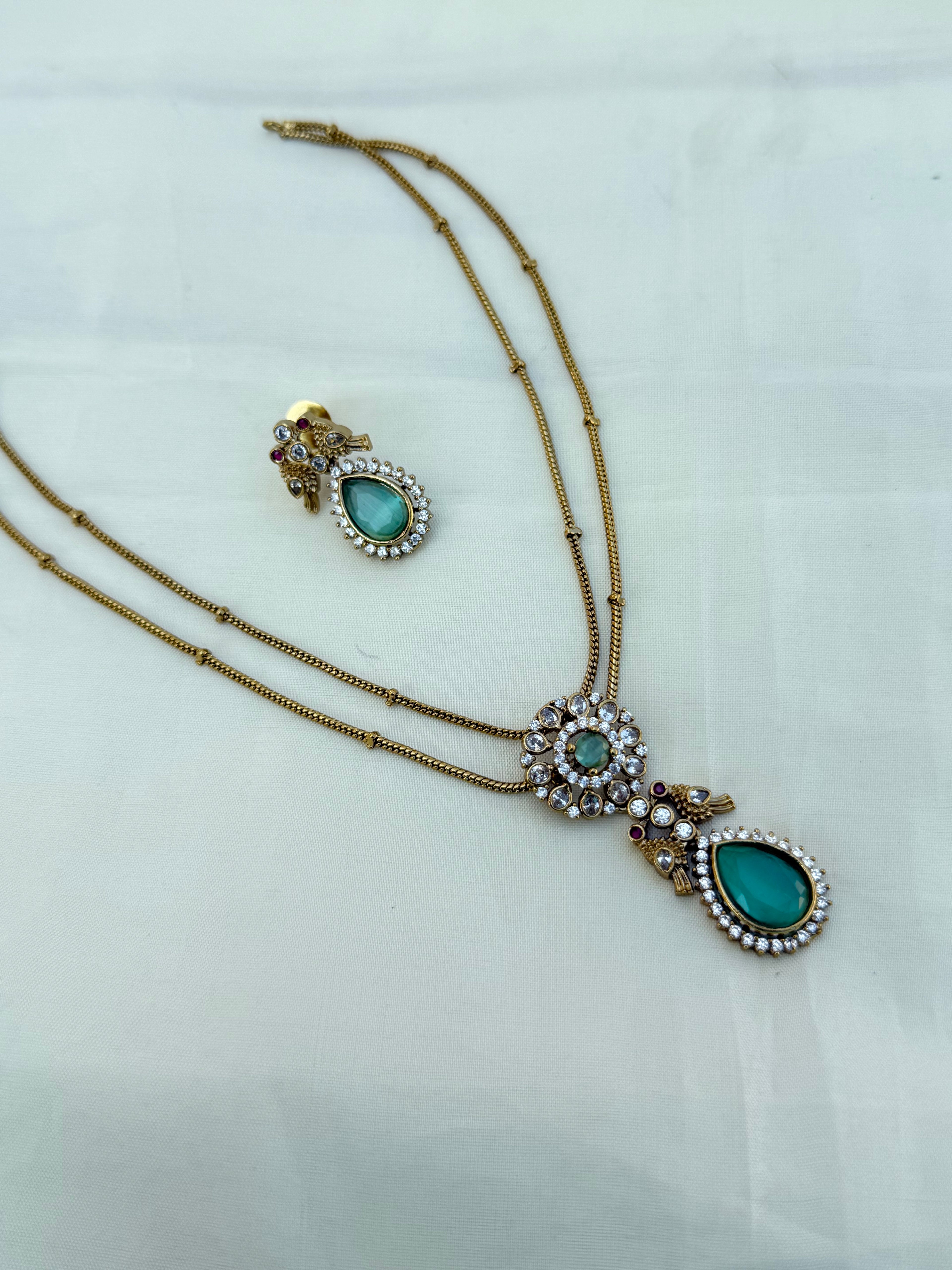 Ns0014 2 lines parrot  western Neckset