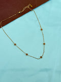 DC089 anti tarnish rose flower 18inches Daily Wear chains