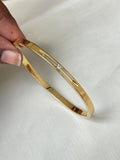Single stone gold bracelet