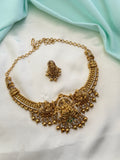 NS813 nakshi Lakshmidevi kante Neckset with gold ball