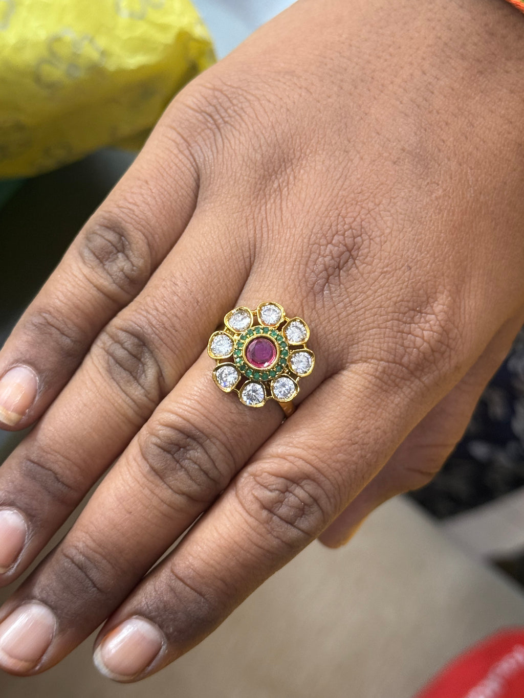 Rg211 adjustable finger ring