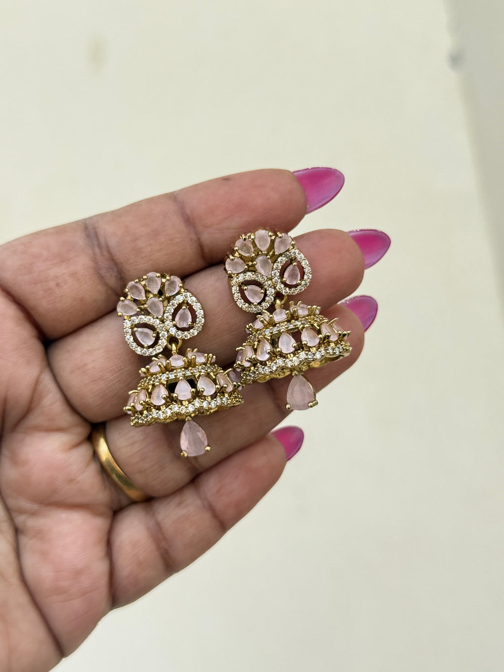 Er53 pastel color small butta Earrings