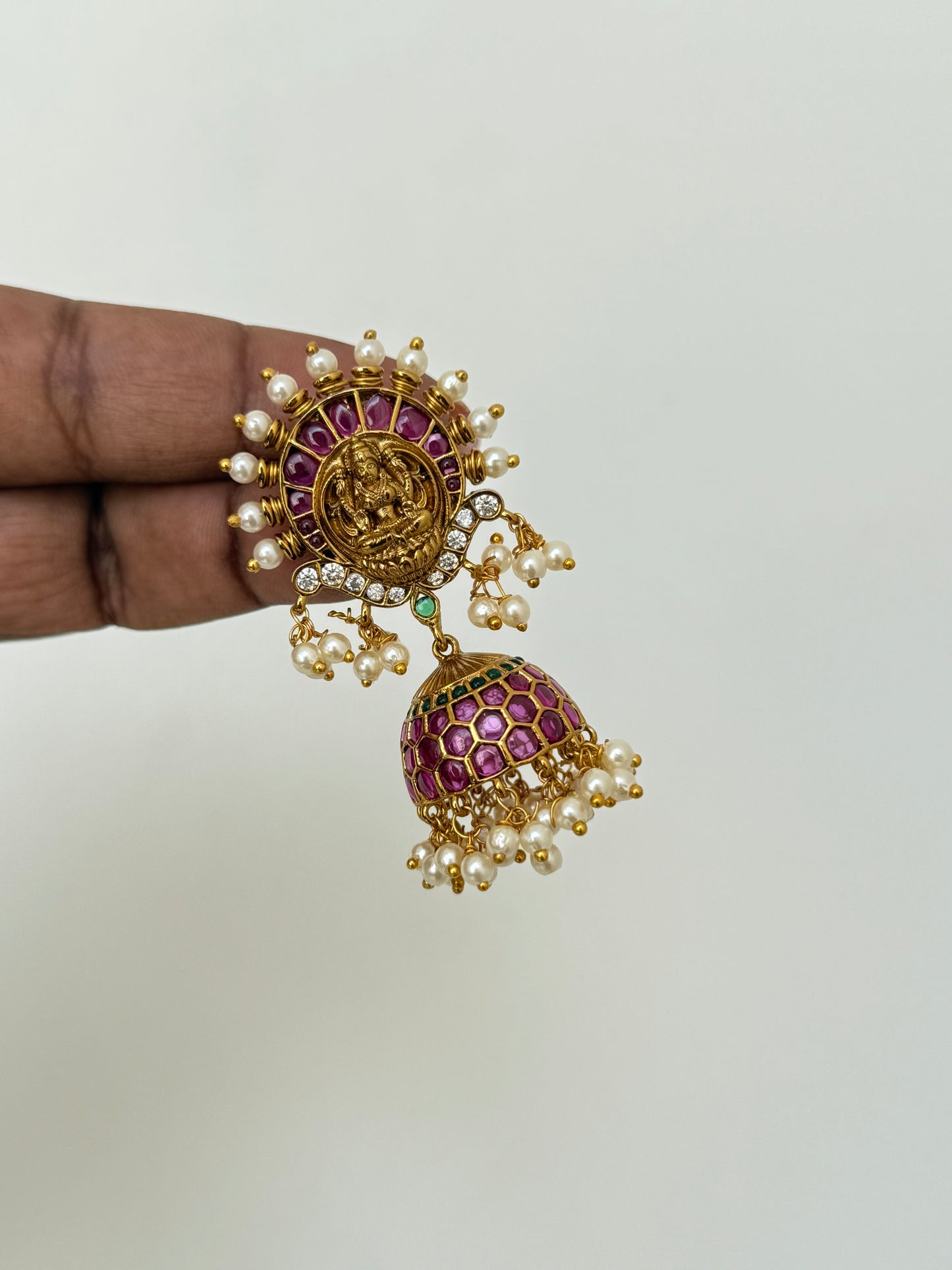 Er5059 kemp lakshmi devi Earrings