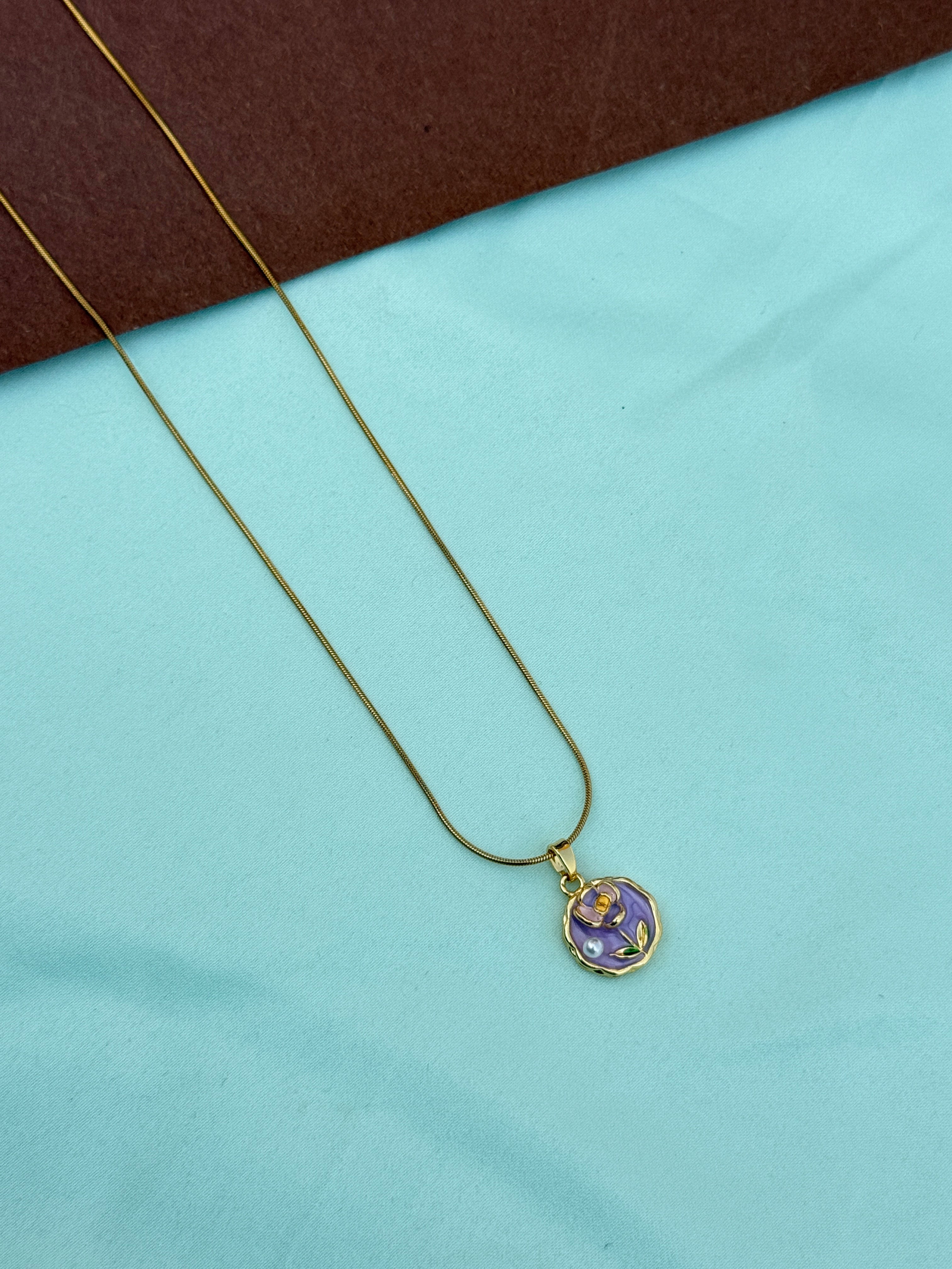 Dc053 anti tarnish flower 18inches daily wear chain