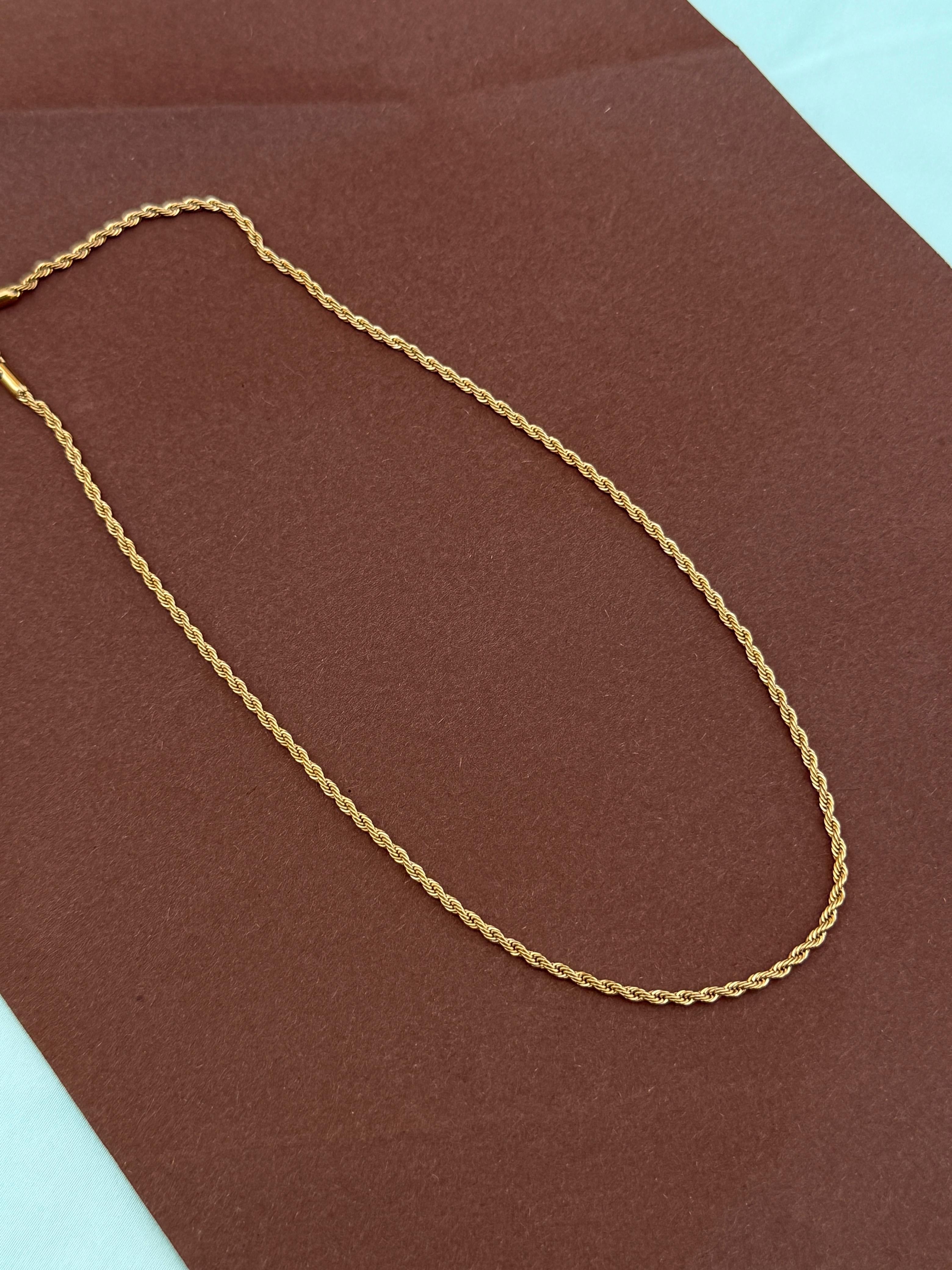 Dc020 anti tarnish 18inches daily wear chain