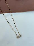 BB073 18inches single line Black Beads