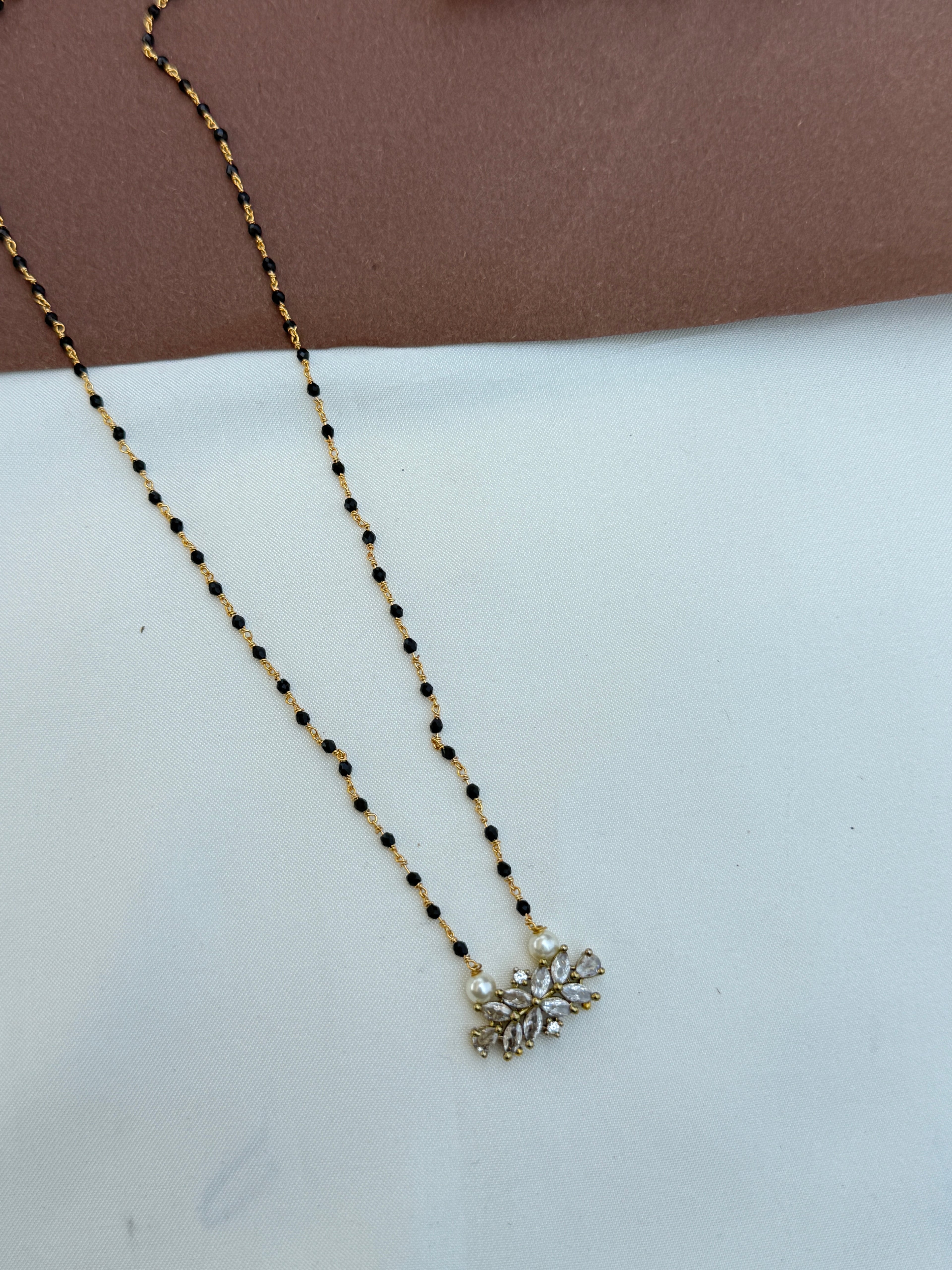 Bb073 18inches single line blackbeads