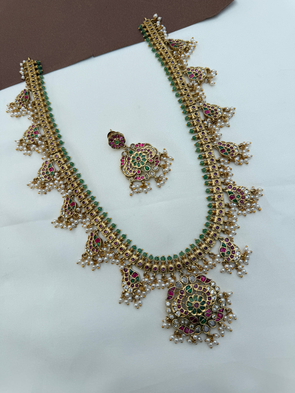 Lh579 jadau kundan gutta pusalu long haram