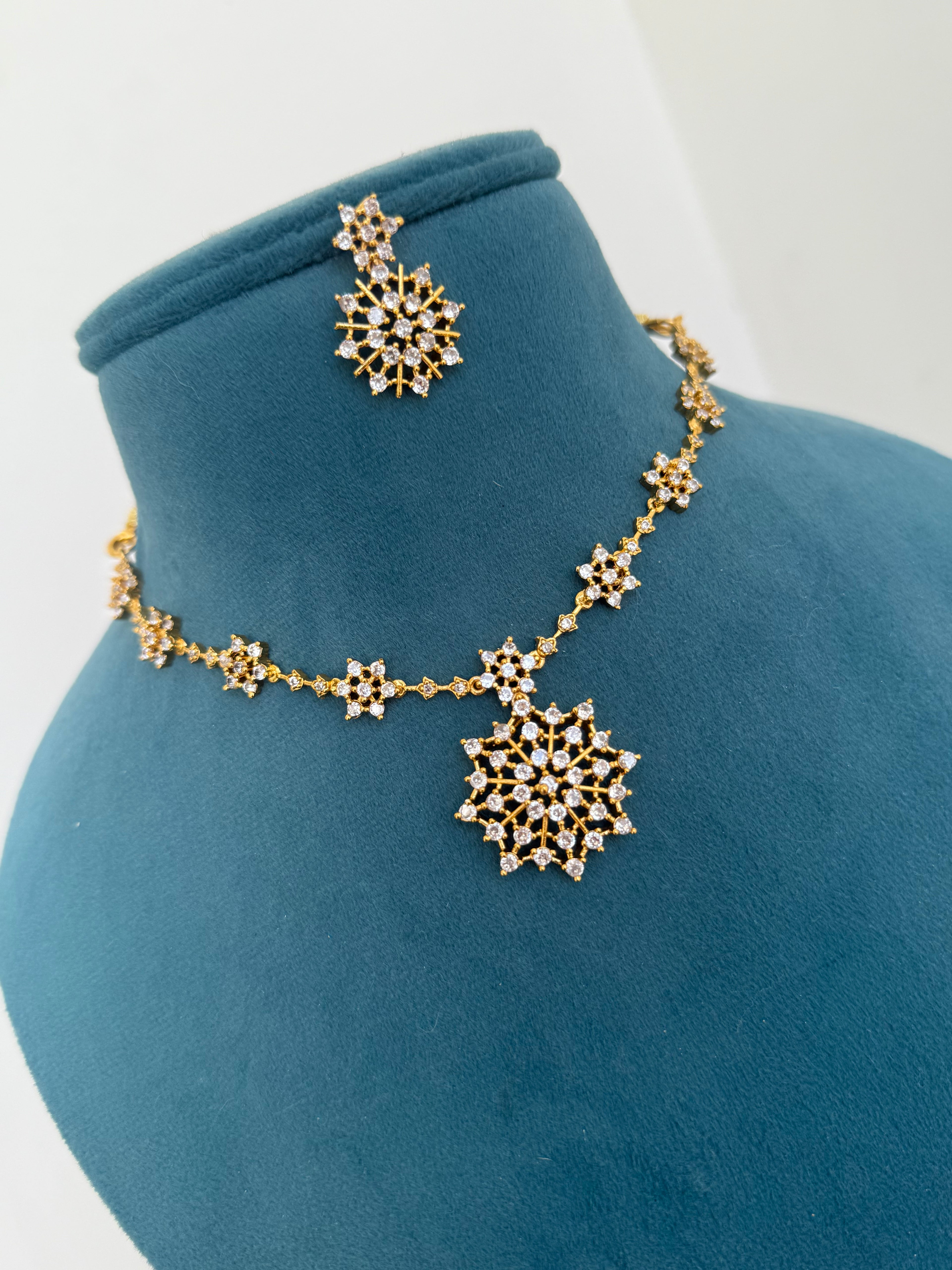 Ns0011 white stone Neckset