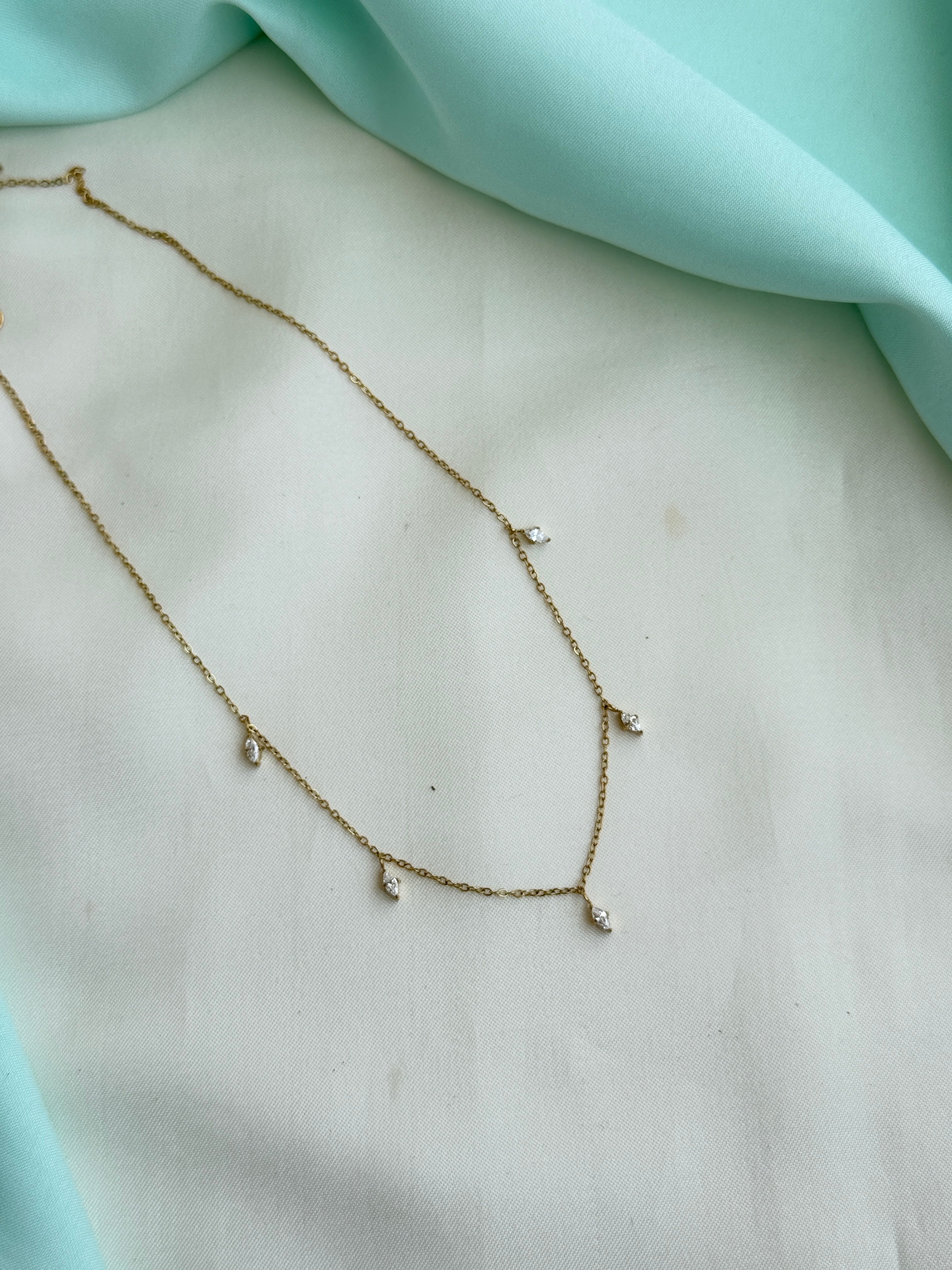 Dc013 anti tarnish drops 18inches adjustable daily wear chains