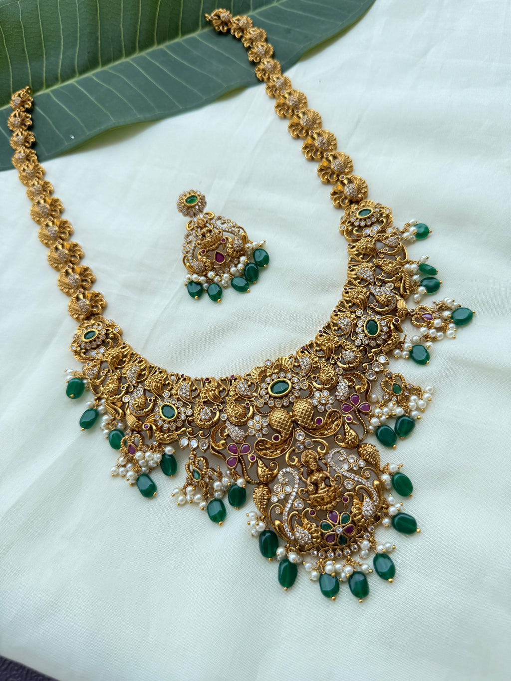 Lh2008 heavy lakshmi devi long haram