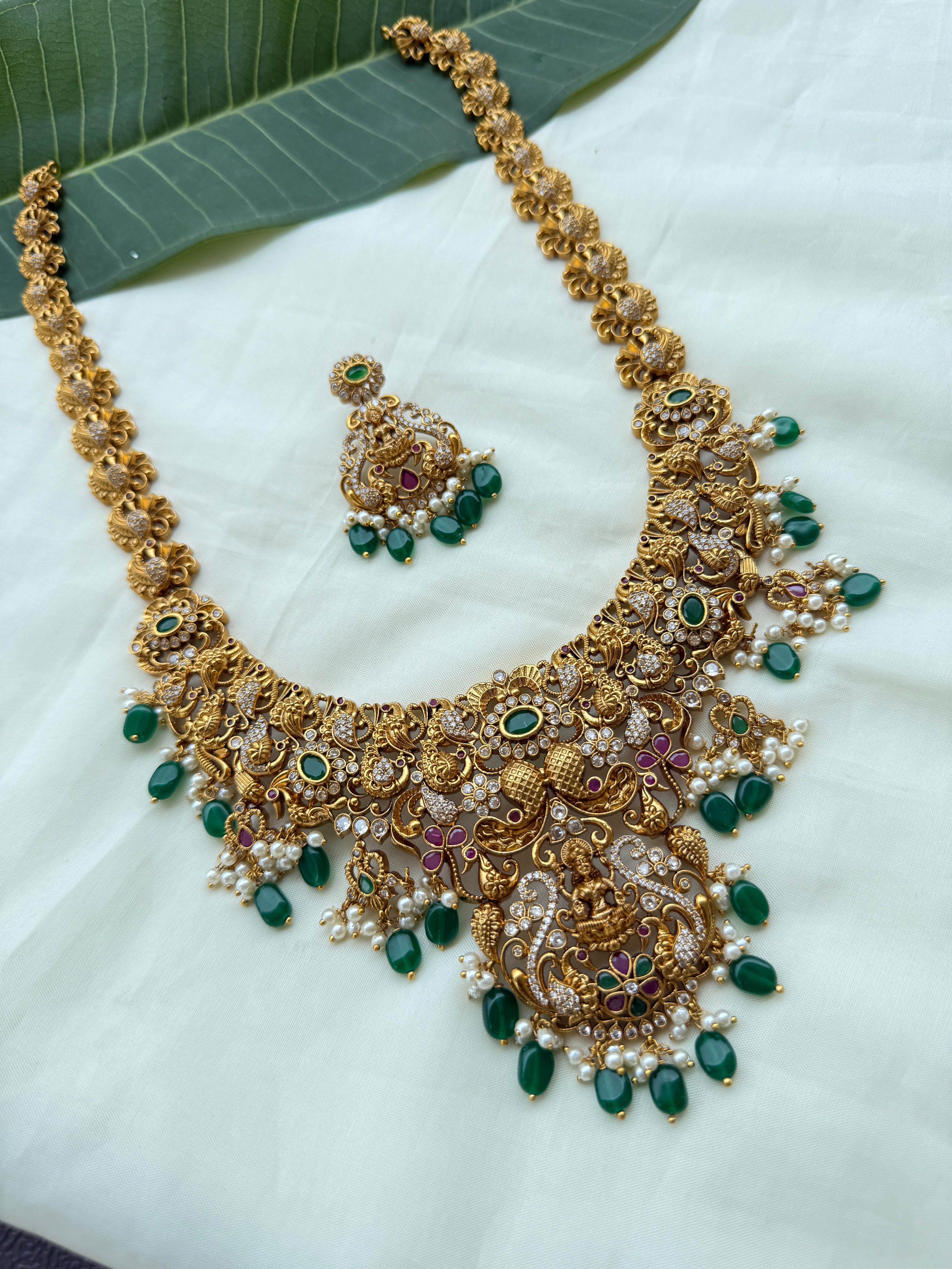 Lh2008 heavy lakshmi devi long haram