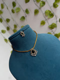 Nano thread  neckset with cz pendant with earrings ns978