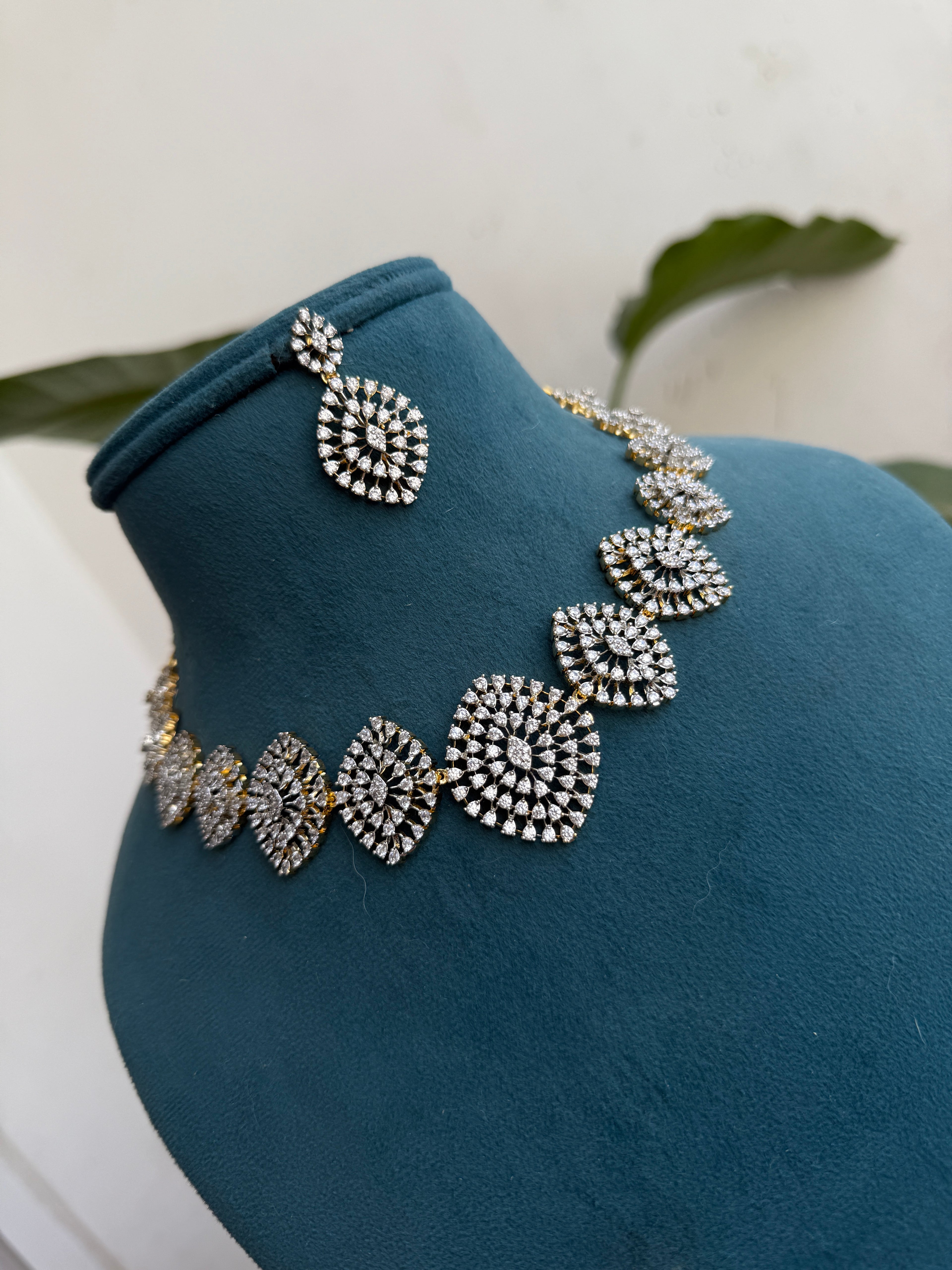 Ns521 diamond finish neckset Ns524 diamond finish neckset